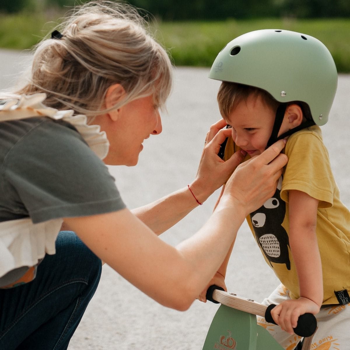 Kinderfeets Toys Matte Silver Sage Kinderfeets Toddler Bike Helmet