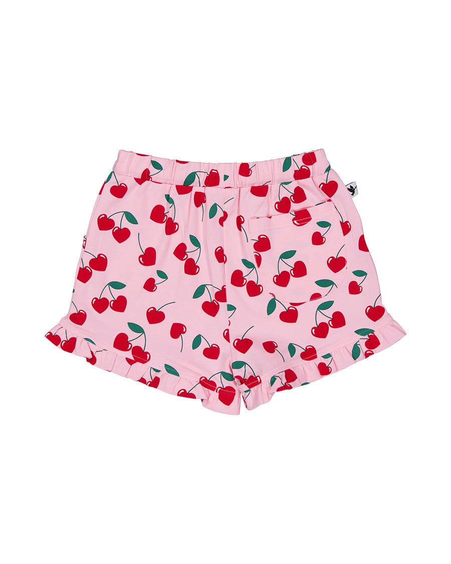 Kissed By Radicool Girls Bottoms Cherry Frill Short