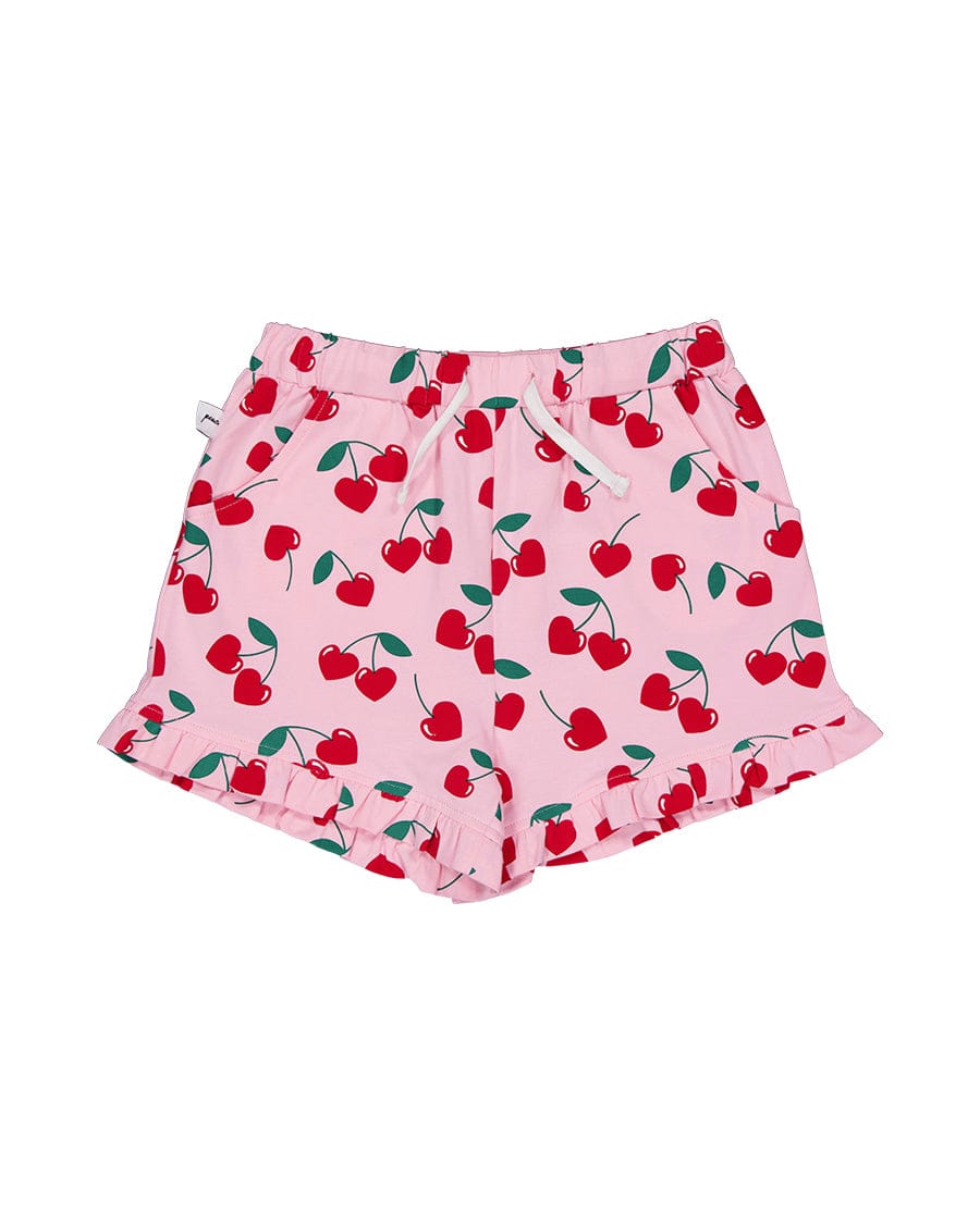 Kissed By Radicool Girls Bottoms Cherry Frill Short