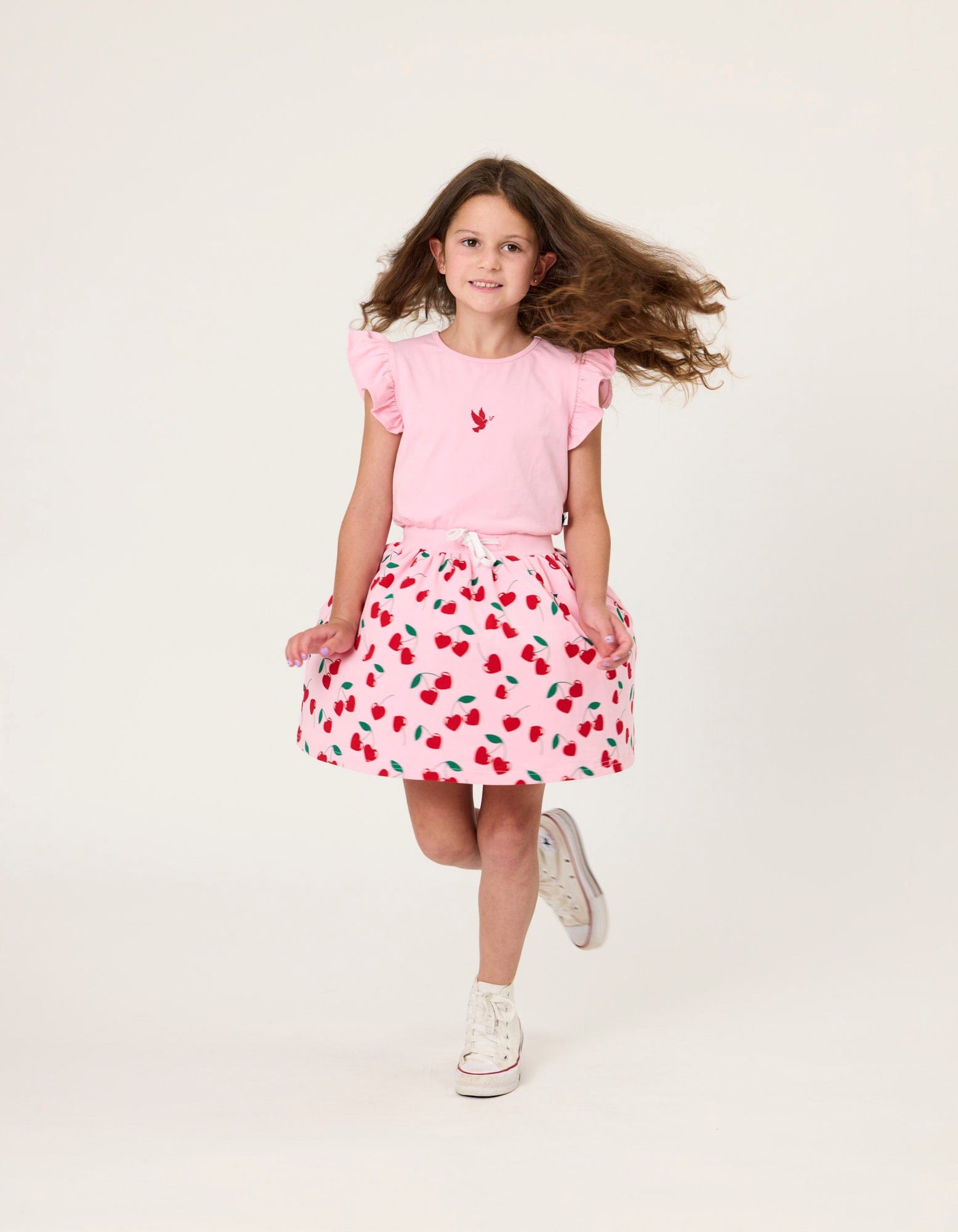 Kissed By Radicool Girls Dress 3Y Cherry Love Twirl Dress