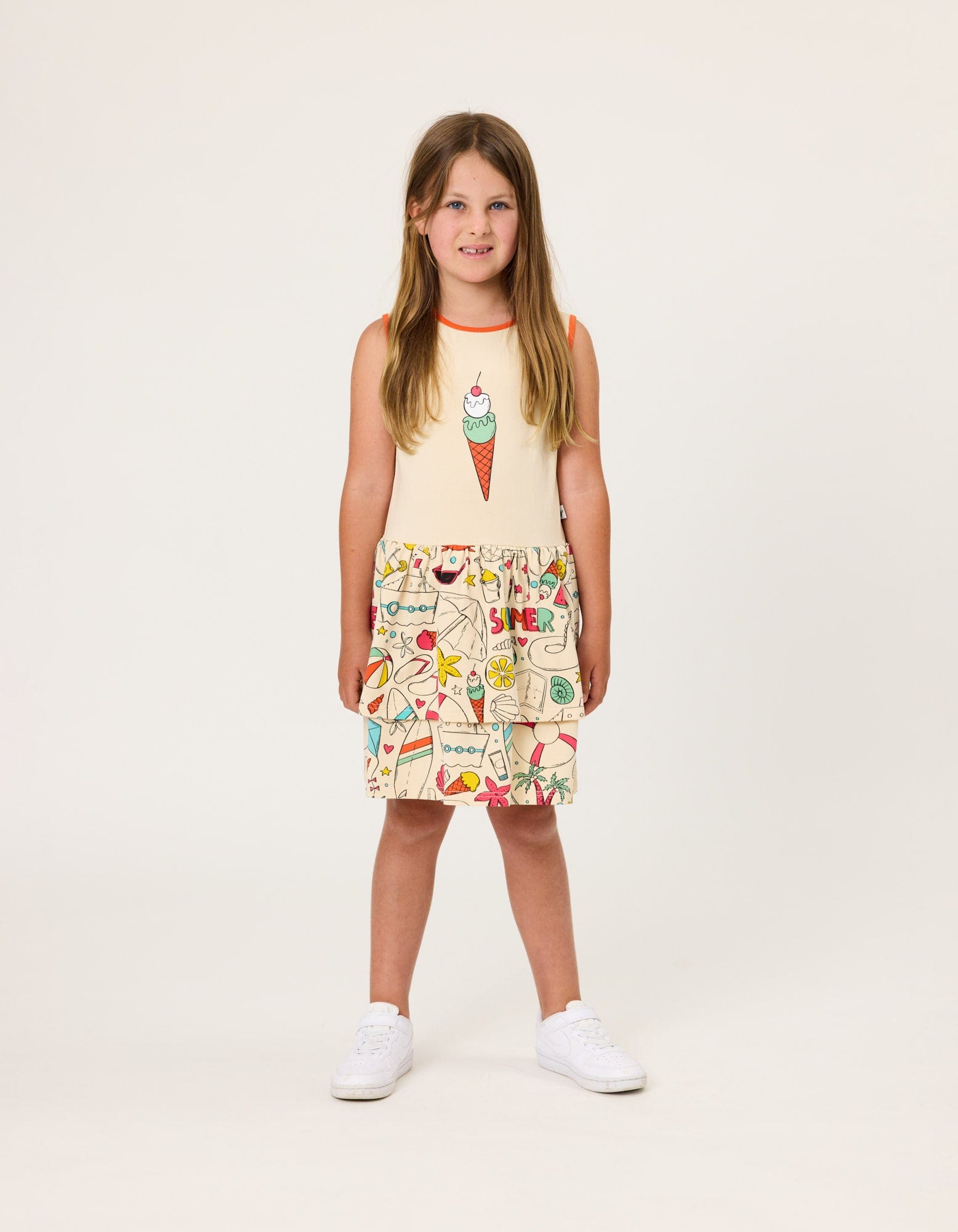 Kissed By Radicool Girls Dress 3Y Ice Cream Summer Dress