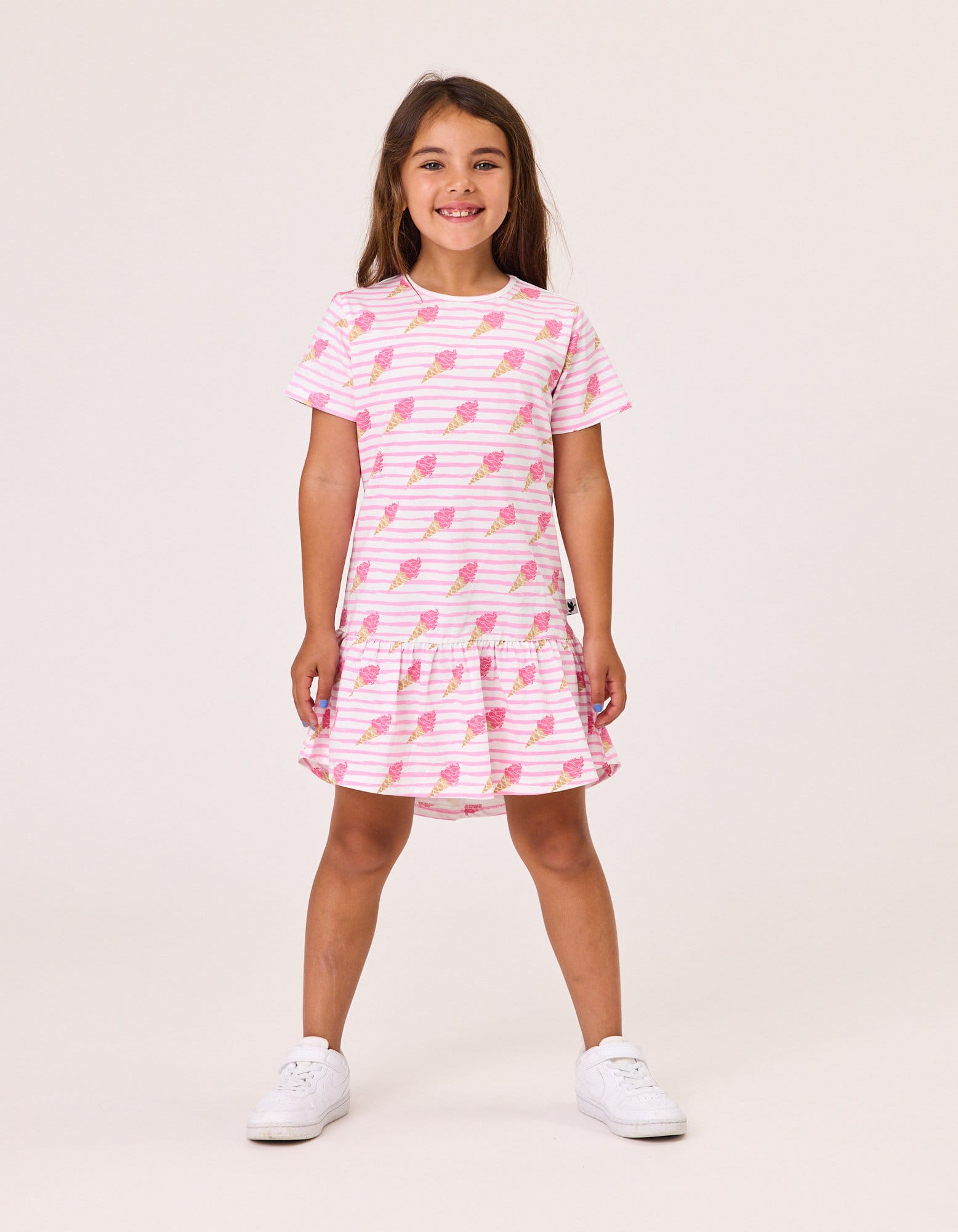Kissed By Radicool Girls Dress 3Y Ice Creams Frill Dress