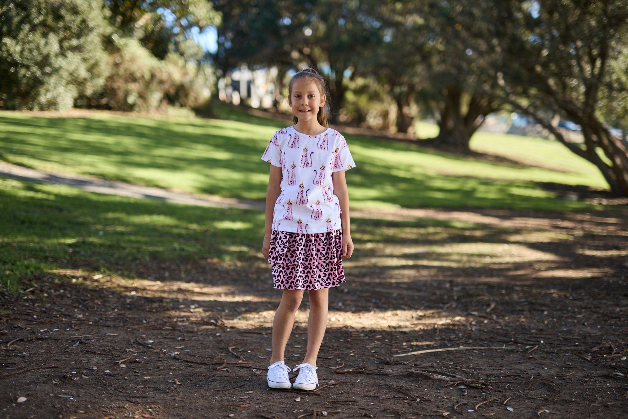 Kissed By Radicool Girls Dress 5Y Leopard Rara Skirt