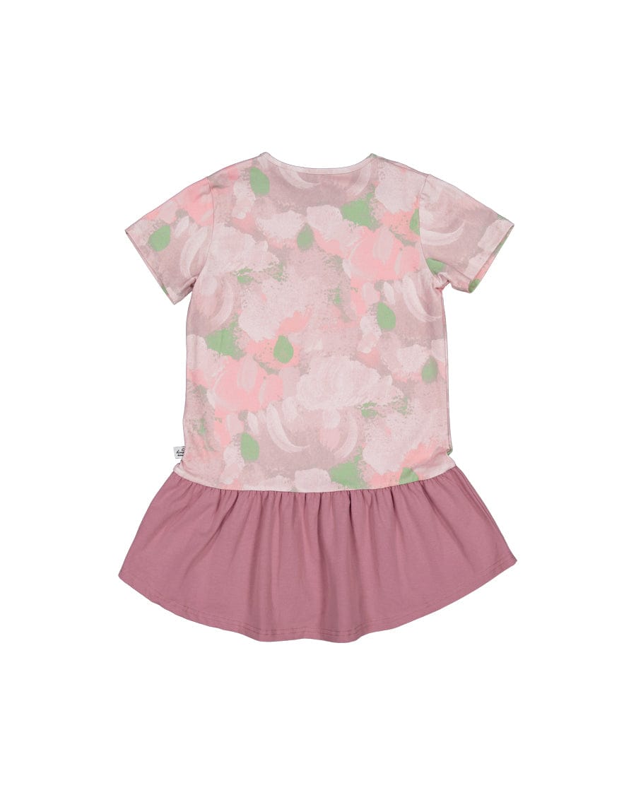 Kissed By Radicool Girls Dress Abstract Floral Frill Dress