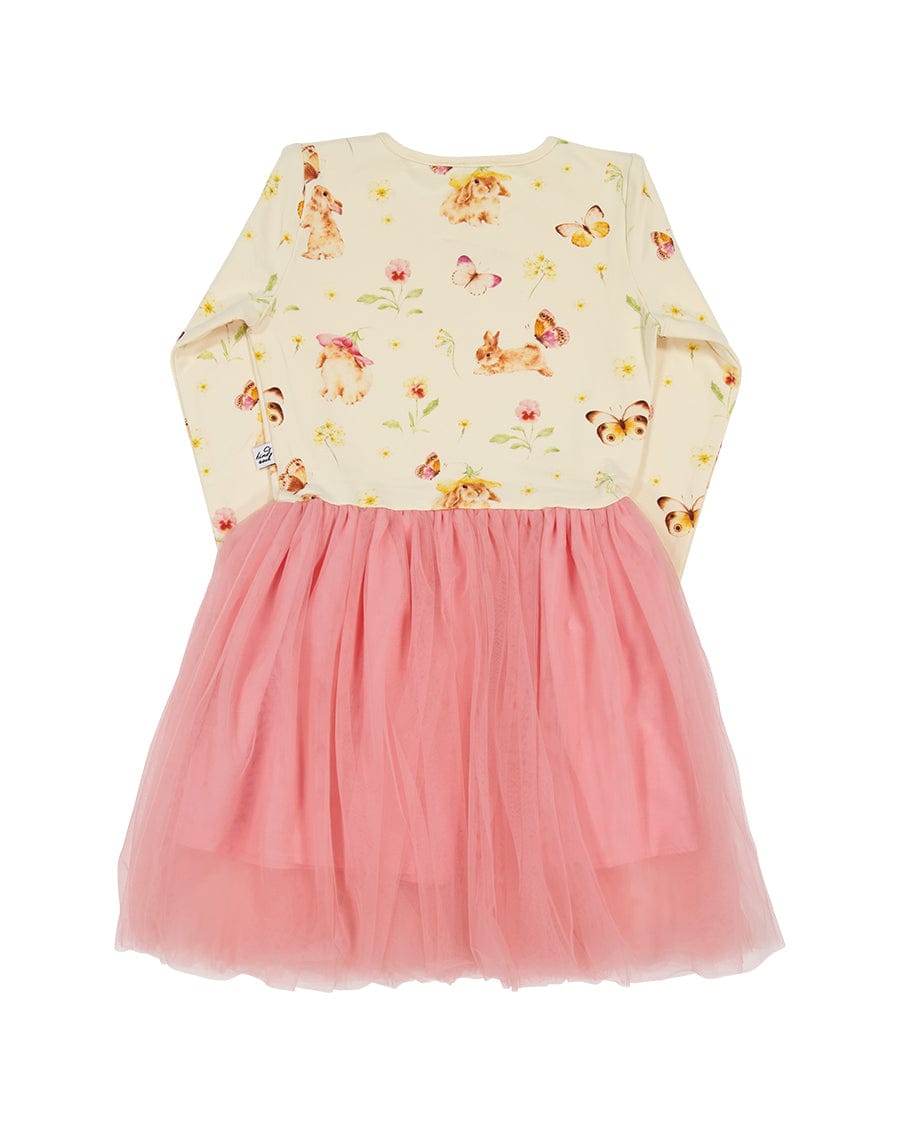 Kissed By Radicool Girls Dress Bunnies & Butterflies Tutu
