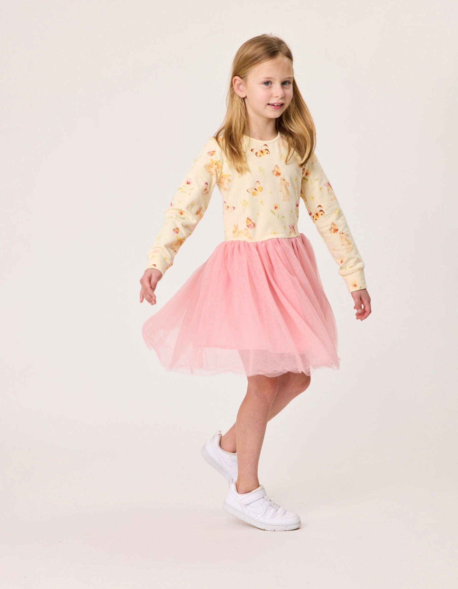 Kissed By Radicool Girls Dress Bunnies & Butterflies Tutu