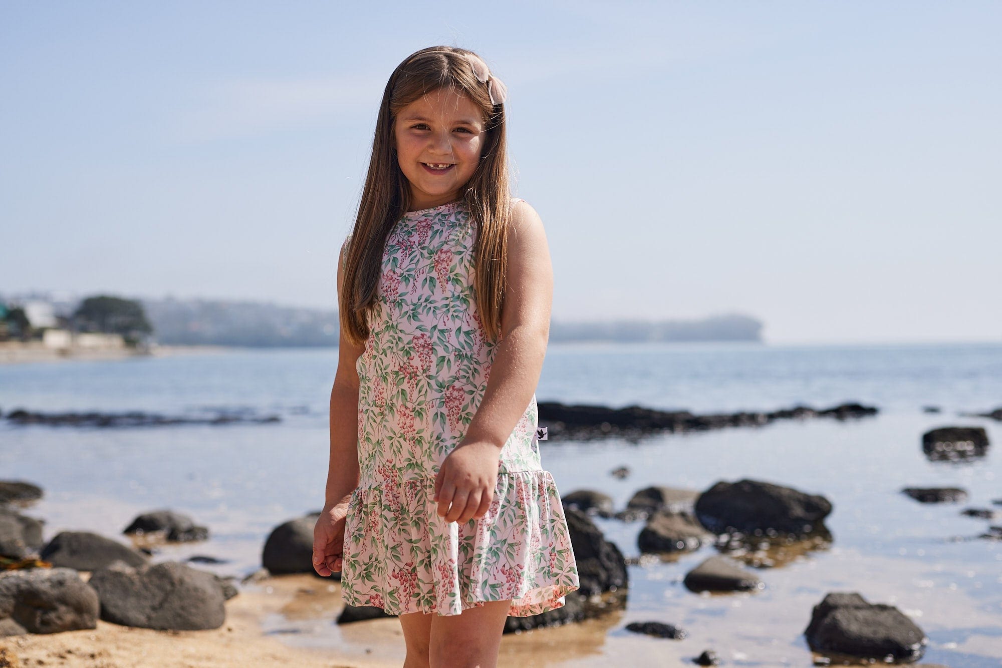 Kissed By Radicool Girls Dress Cascade Sleeveless Frill Dress