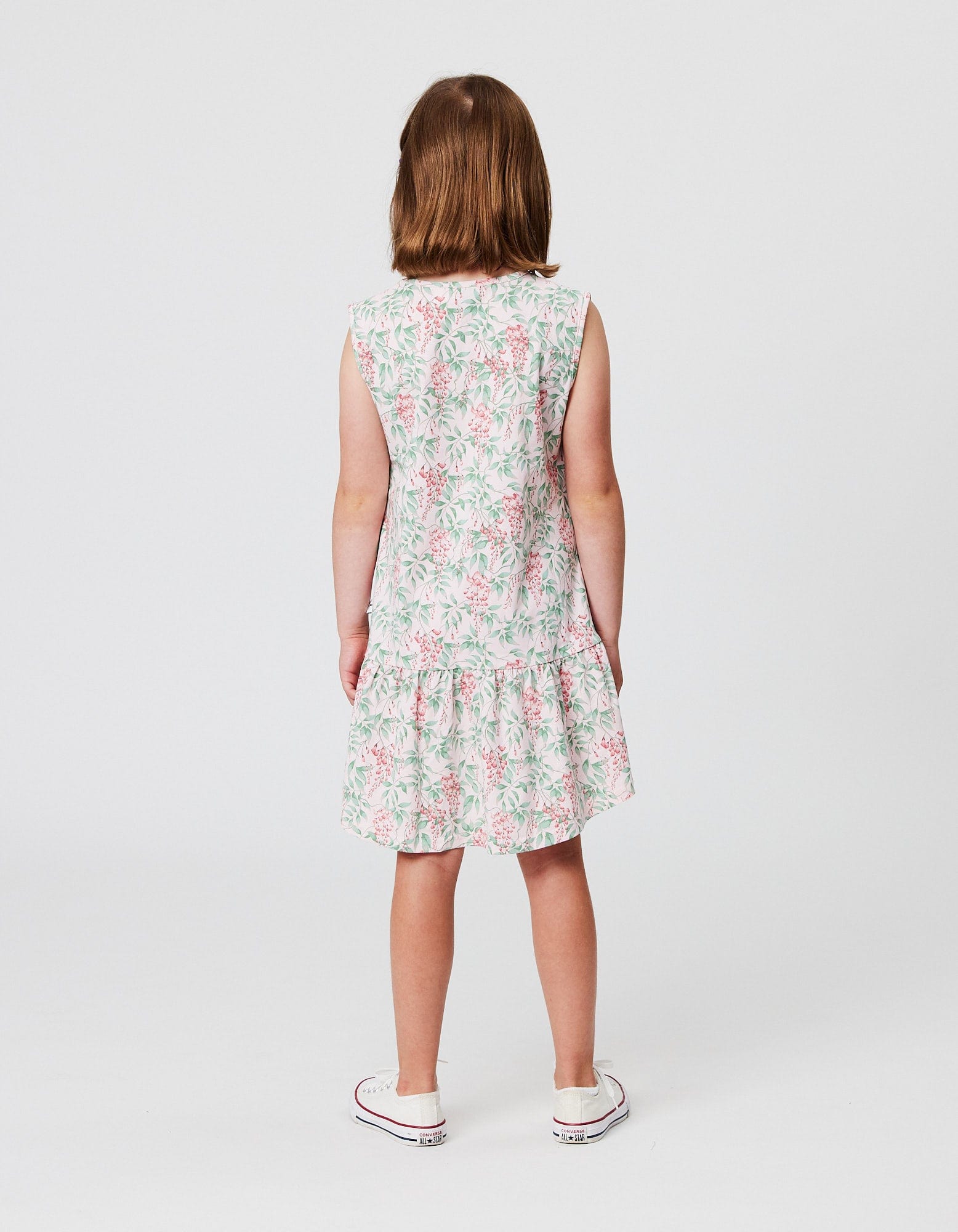 Kissed By Radicool Girls Dress Cascade Sleeveless Frill Dress