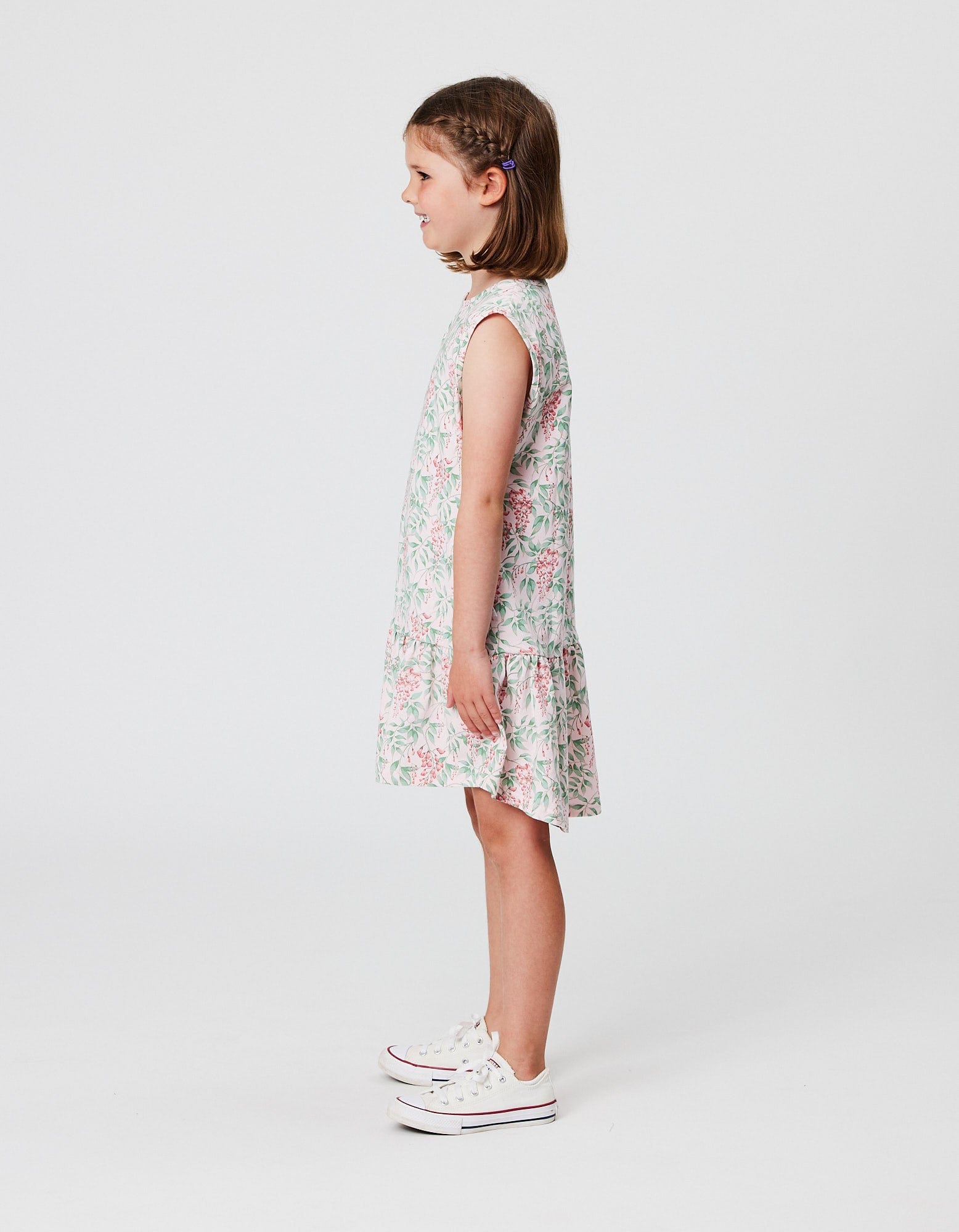 Kissed By Radicool Girls Dress Cascade Sleeveless Frill Dress
