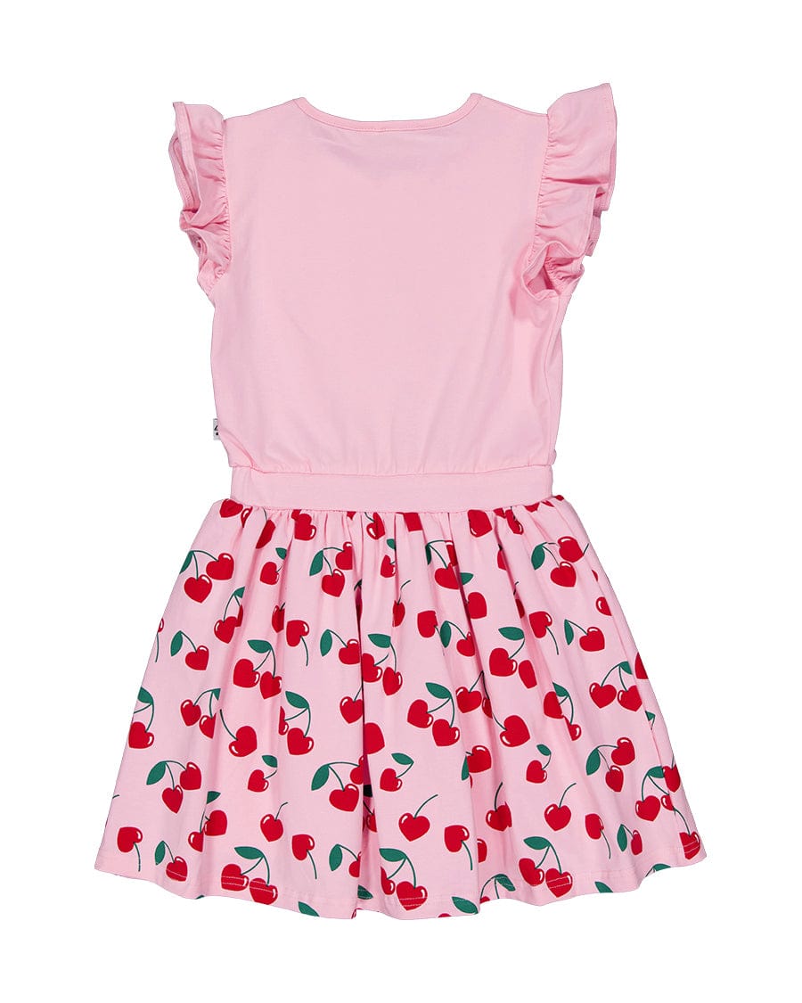 Kissed By Radicool Girls Dress Cherry Love Twirl Dress