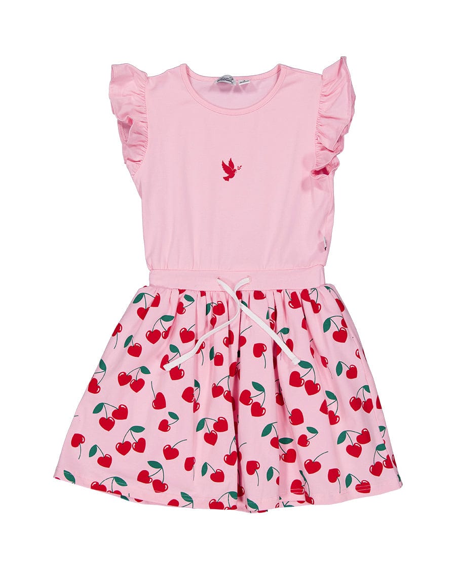 Kissed By Radicool Girls Dress Cherry Love Twirl Dress