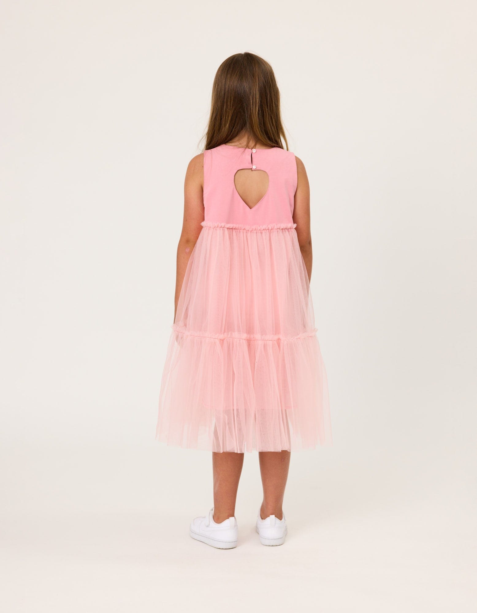 Kissed By Radicool Girls Dress Dusky Pink Princess Dress
