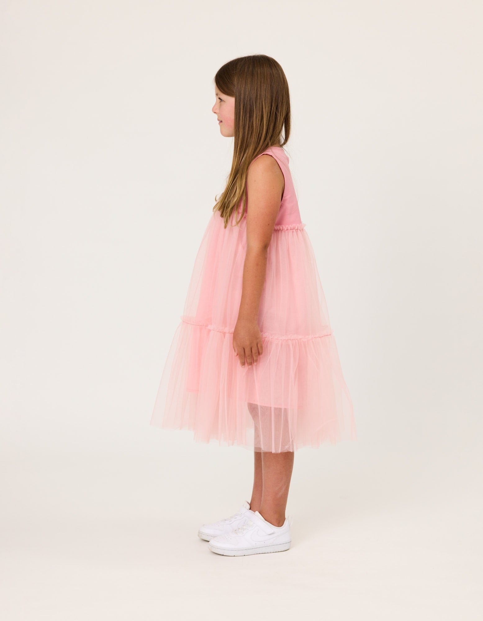 Kissed By Radicool Girls Dress Dusky Pink Princess Dress