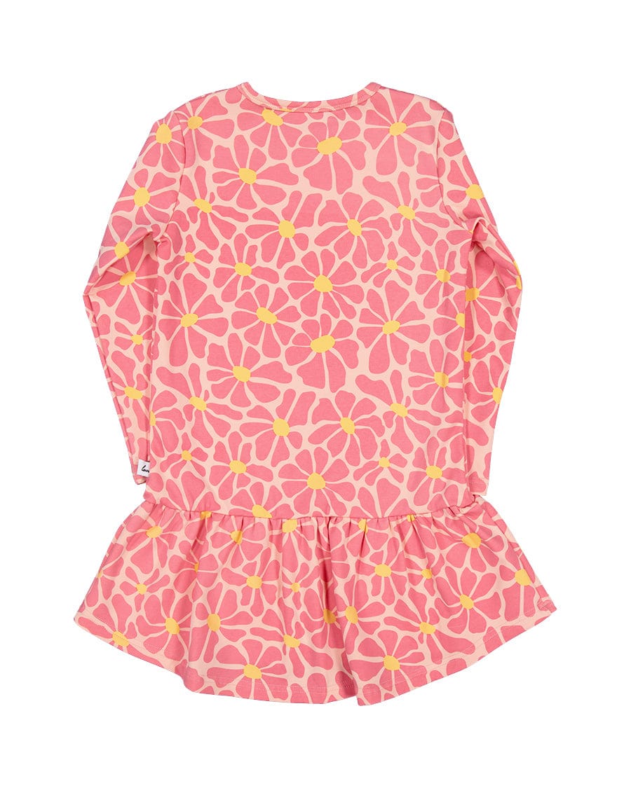 Kissed By Radicool Girls Dress Groovy Floral Frill Dress