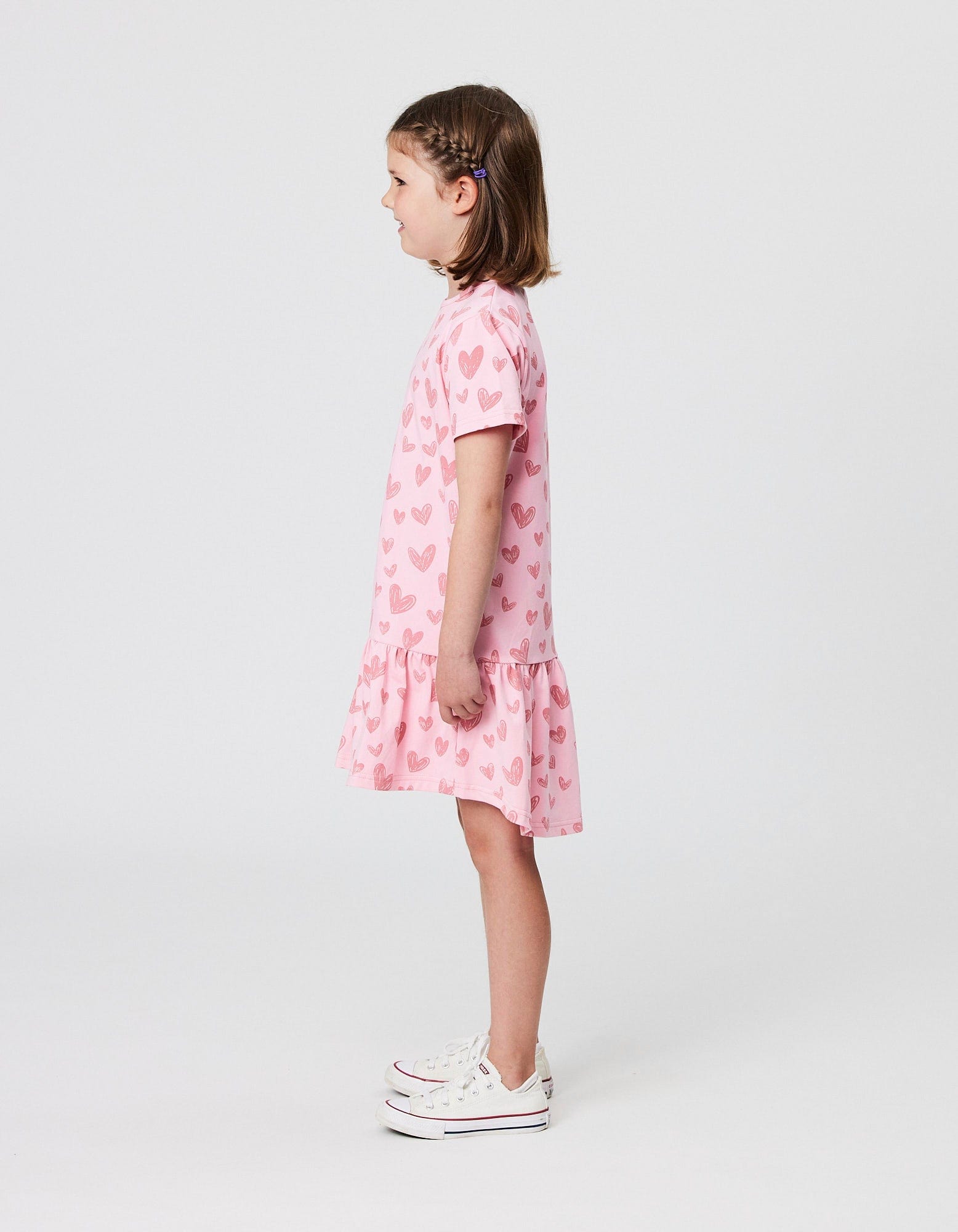 Kissed By Radicool Girls Dress Hearts Frill Dress