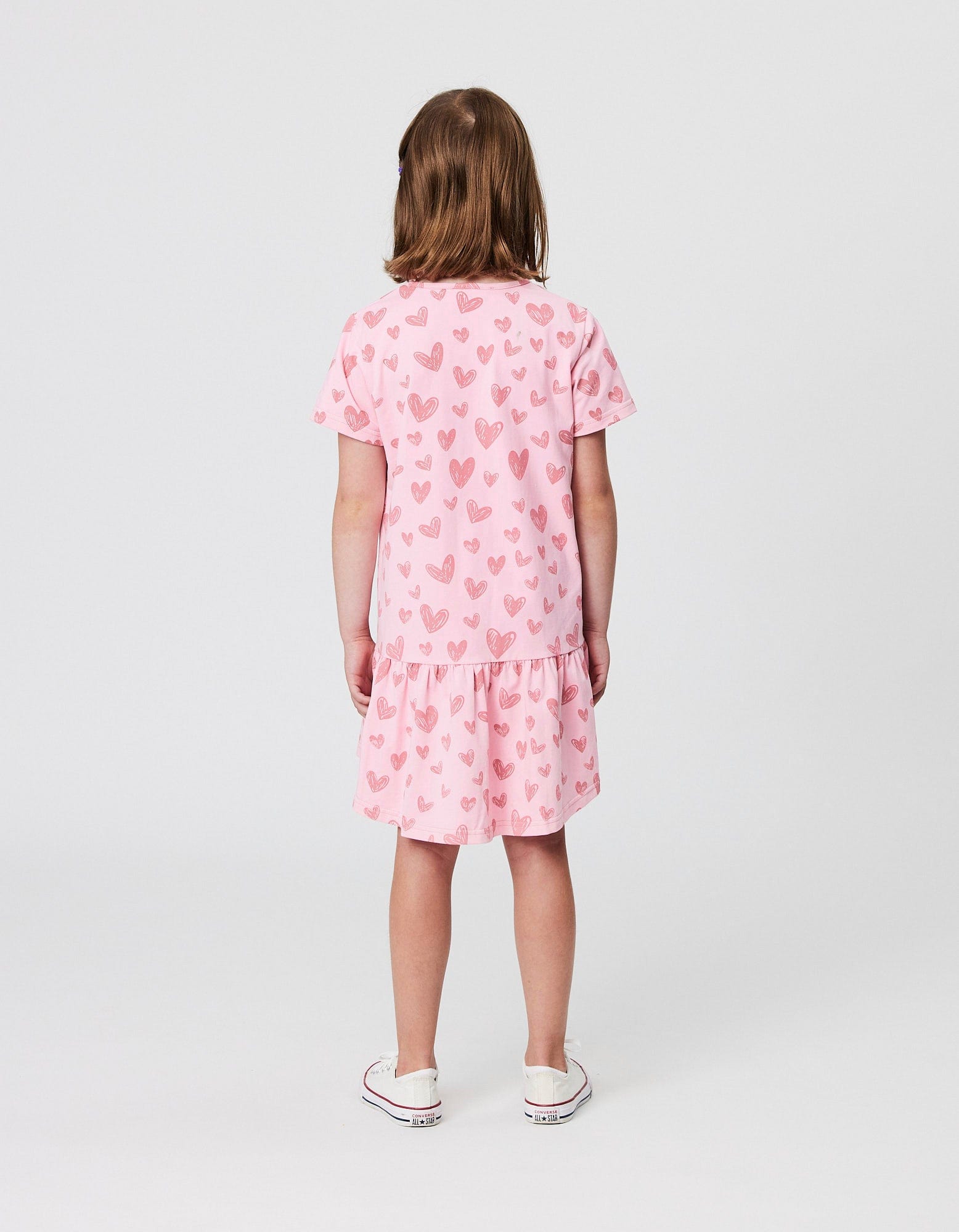 Kissed By Radicool Girls Dress Hearts Frill Dress