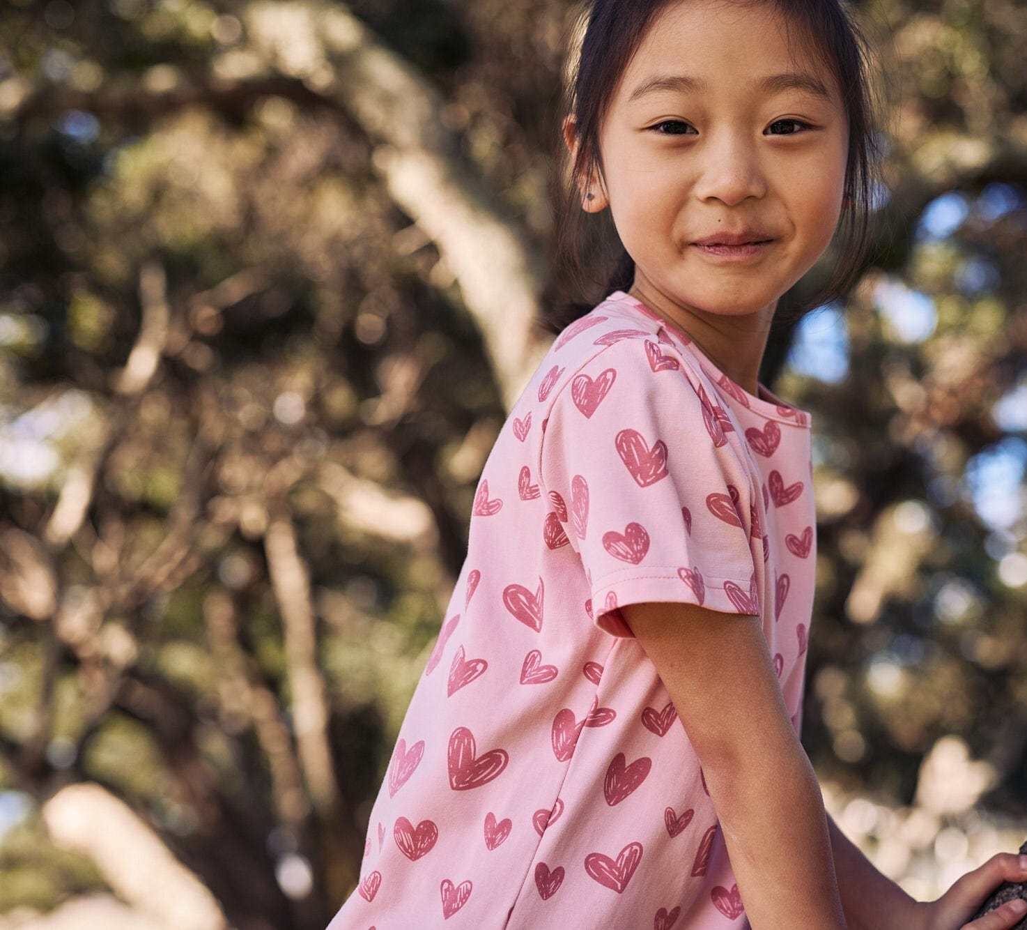 Kissed By Radicool Girls Dress Hearts Frill Dress