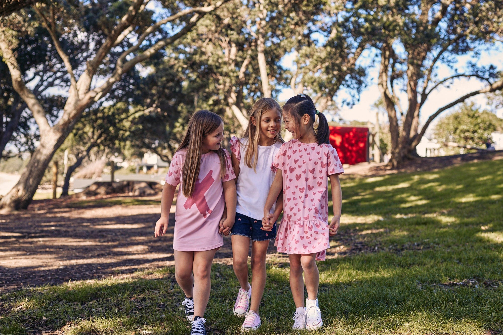 Kissed By Radicool Girls Dress Hearts Frill Dress