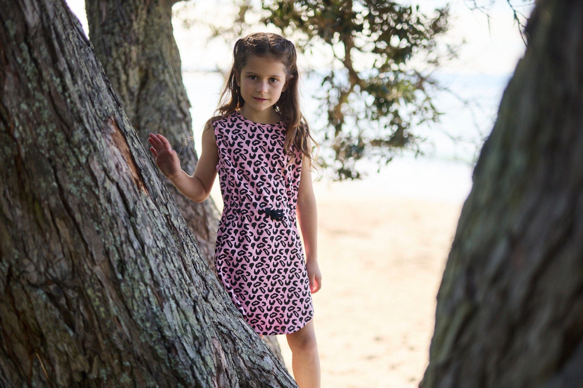 Kissed By Radicool Girls Dress Leopard Resort Dress