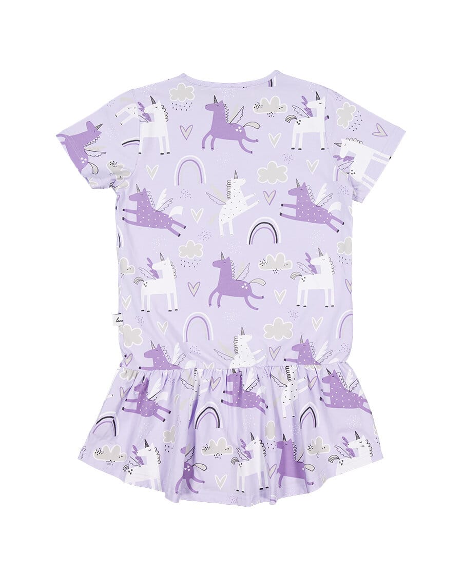 Kissed By Radicool Girls Dress Magical Unicorns Frill Dress