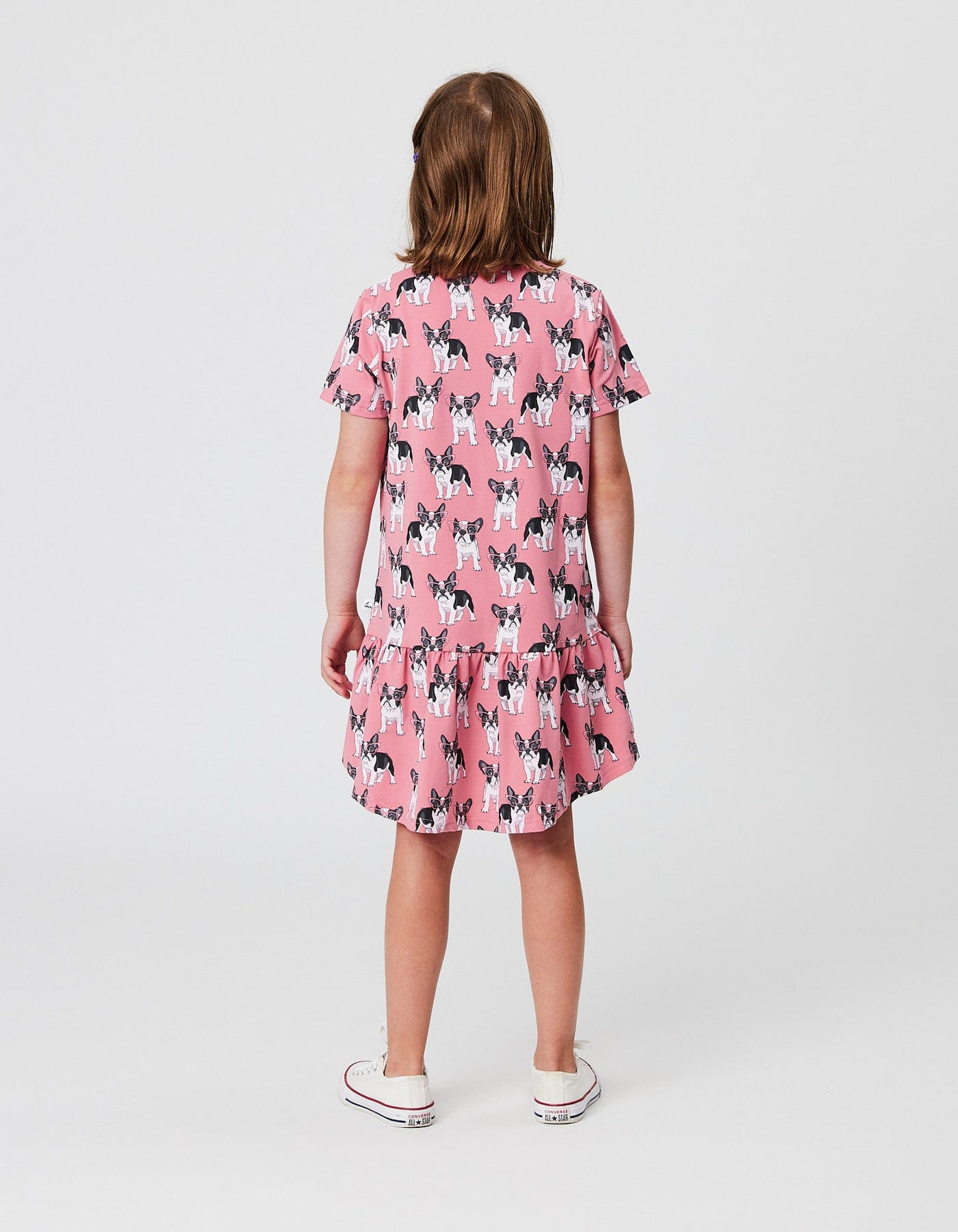 Kissed By Radicool Girls Dress Puppy Love Frill Dress