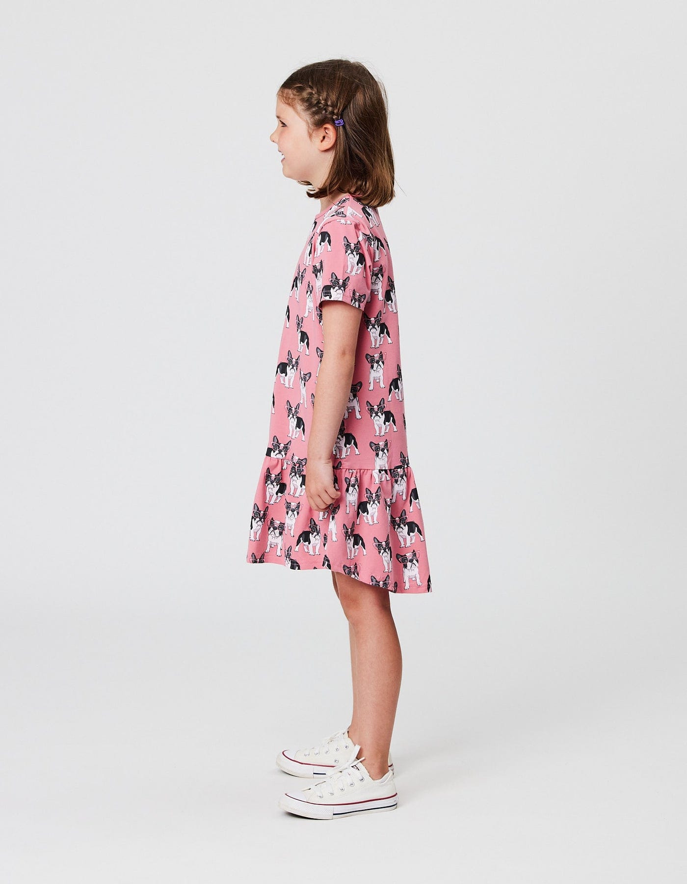 Kissed By Radicool Girls Dress Puppy Love Frill Dress