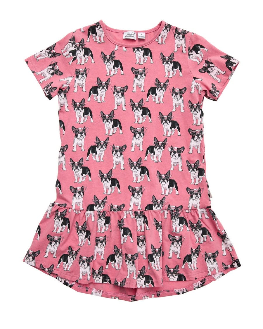 Kissed By Radicool Girls Dress Puppy Love Frill Dress