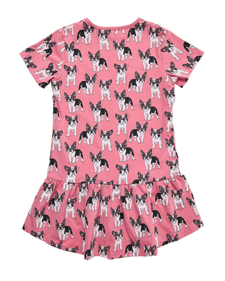 Kissed By Radicool Girls Dress Puppy Love Frill Dress