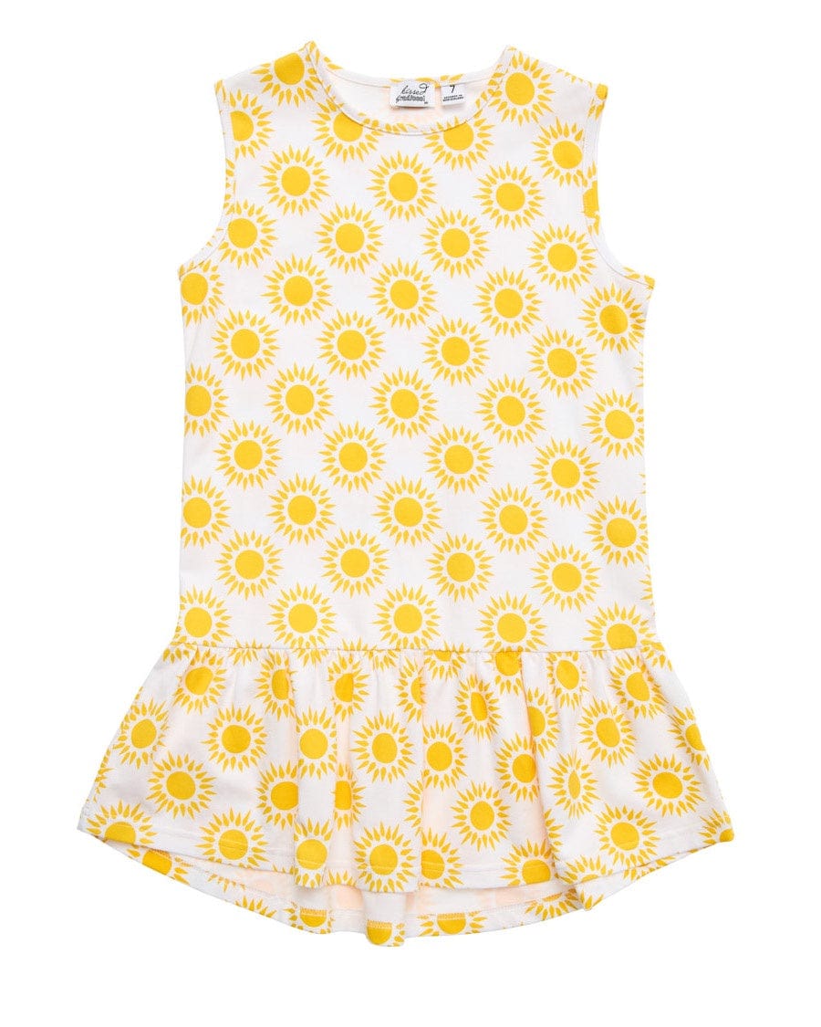 Kissed By Radicool Girls Dress Summer Sleeveless Frill Dress