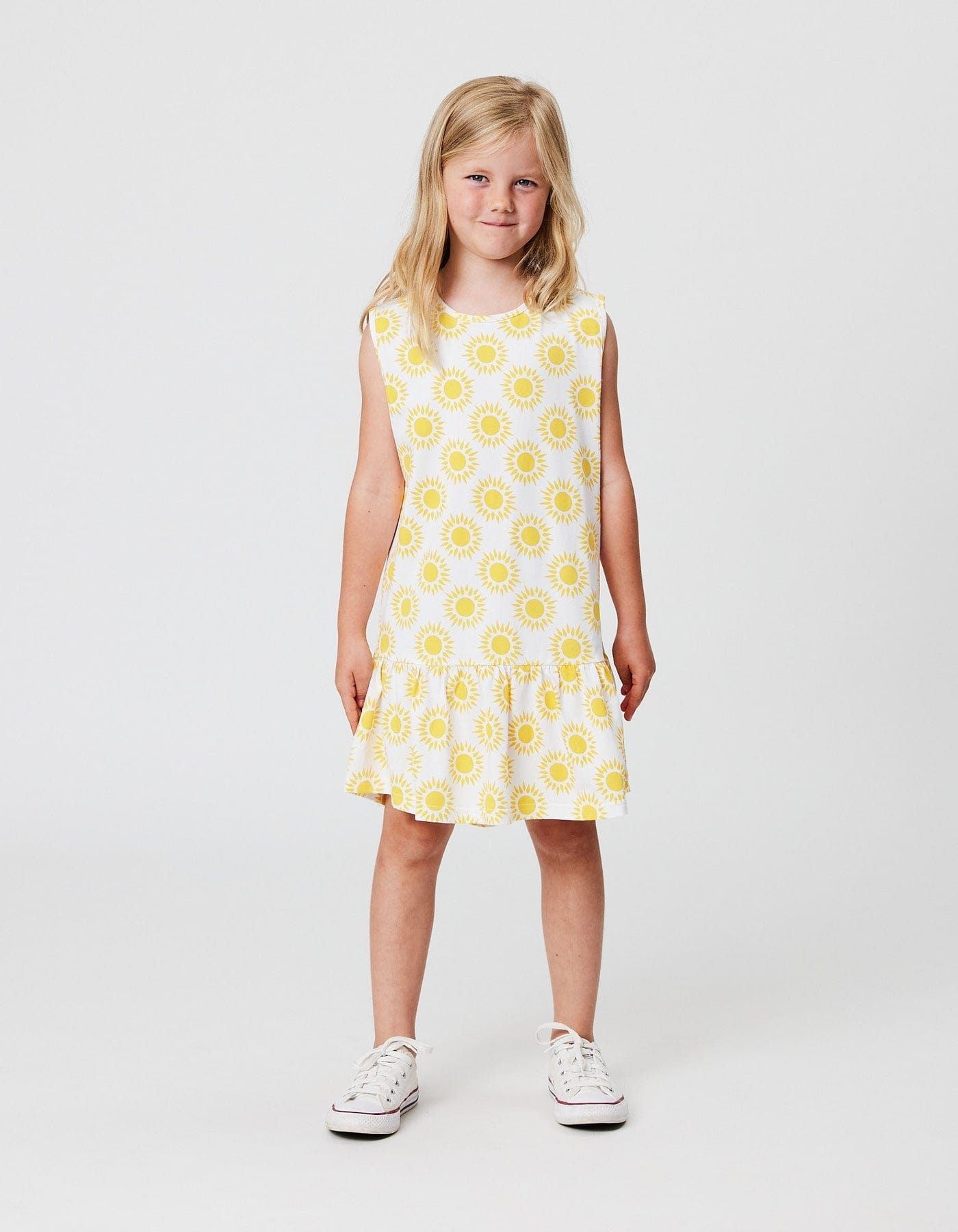 Kissed By Radicool Girls Dress Summer Sleeveless Frill Dress