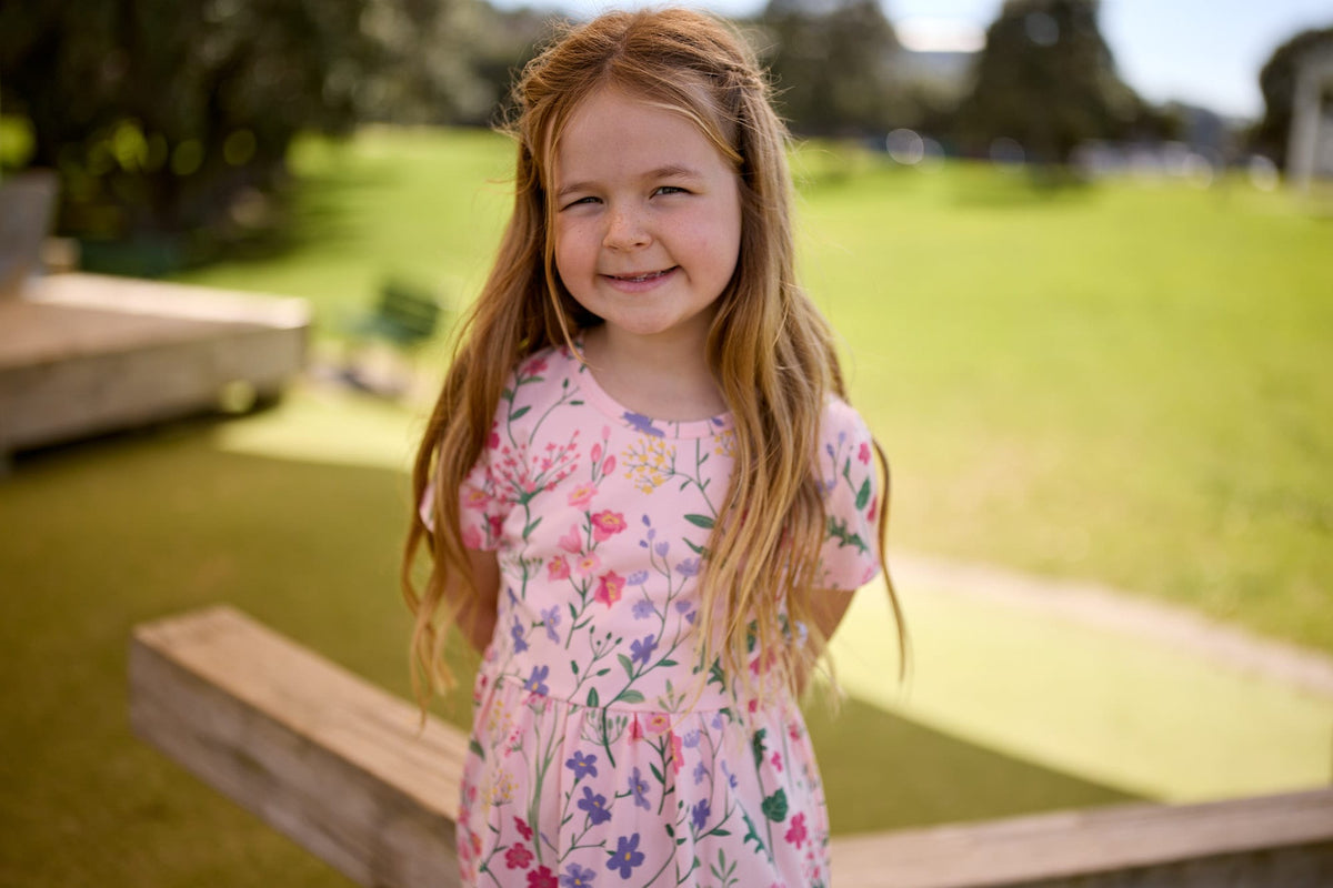 Kissed By Radicool Girls Dress Wild Flowers Dress