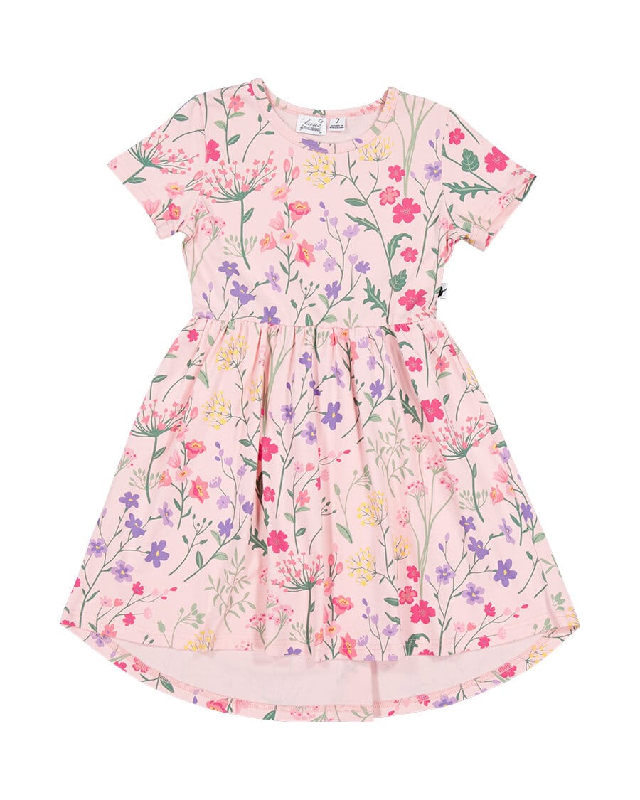 Kissed By Radicool Girls Dress Wild Flowers Dress