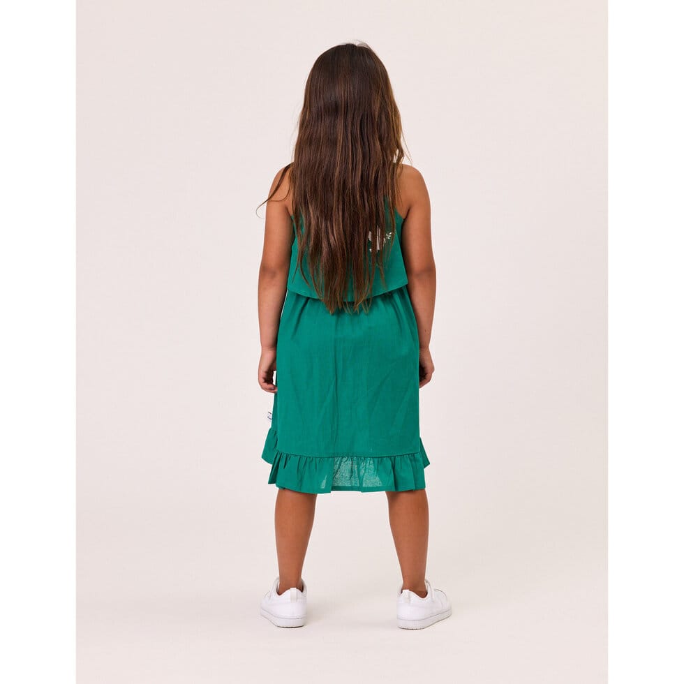 Kissed By Radicool Girls Dress Zaza Dress in Emerald