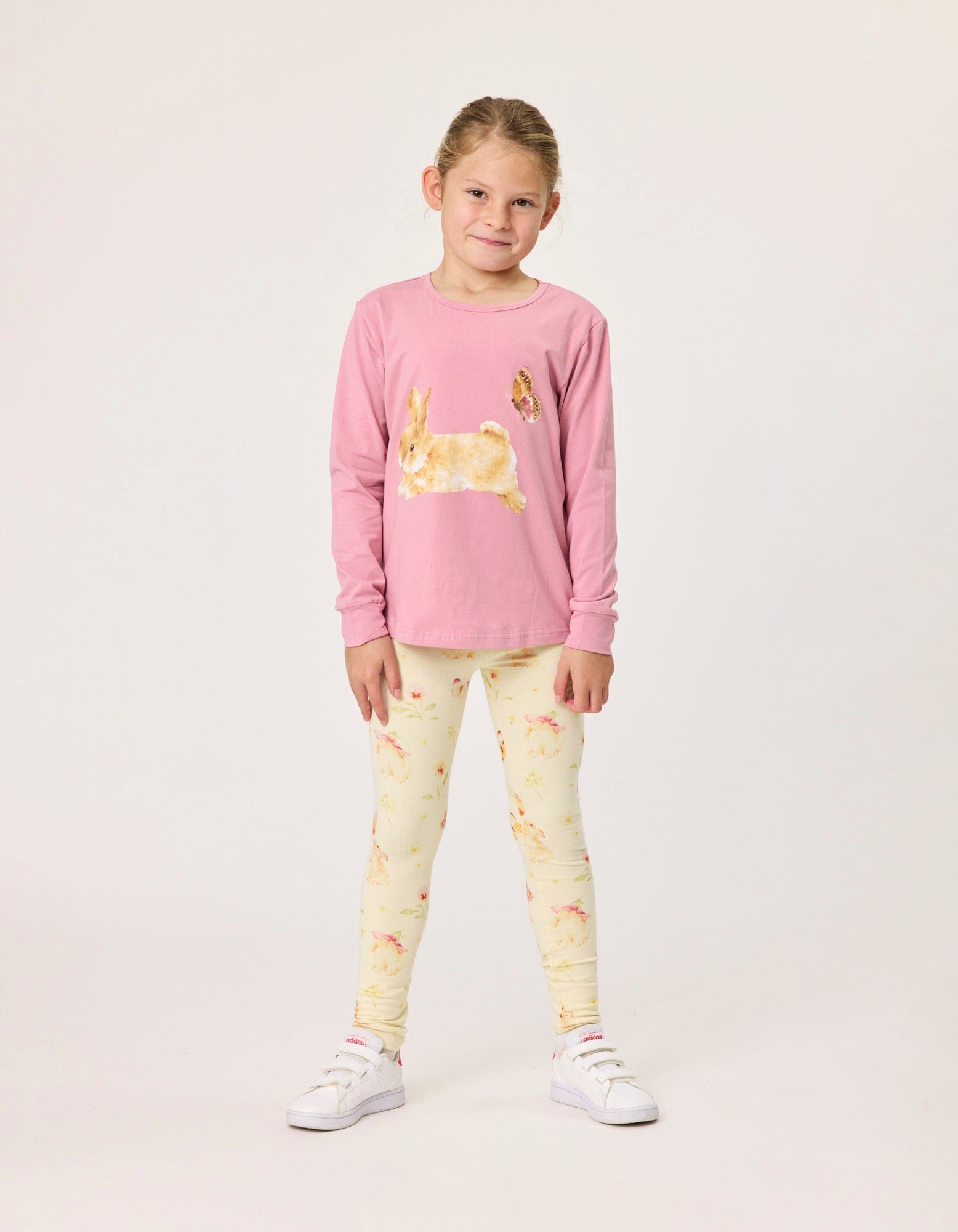 Kissed By Radicool Girls Jumper 2Y Cinnamon Bunny LS Tee