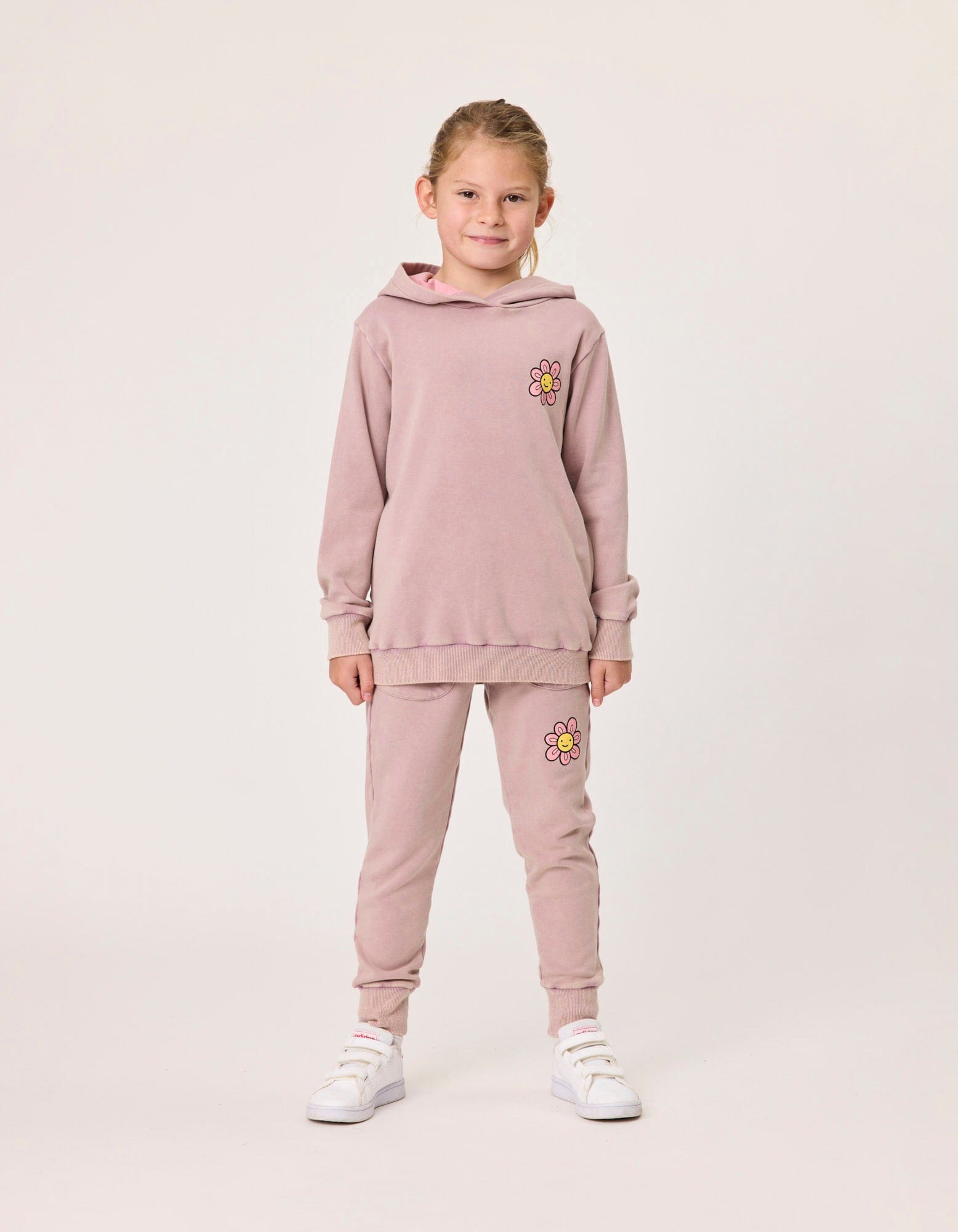 Kissed By Radicool Girls Jumper 2Y Daisy Acid Wash Hood