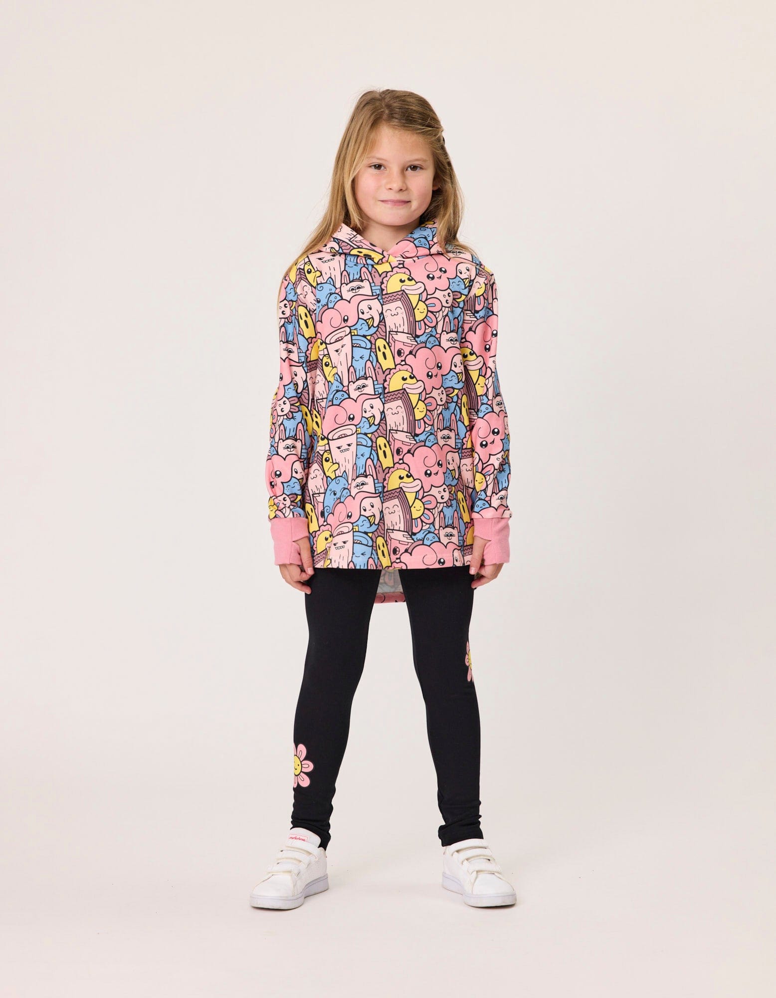 Kissed By Radicool Girls Jumper 3Y Critters Hood