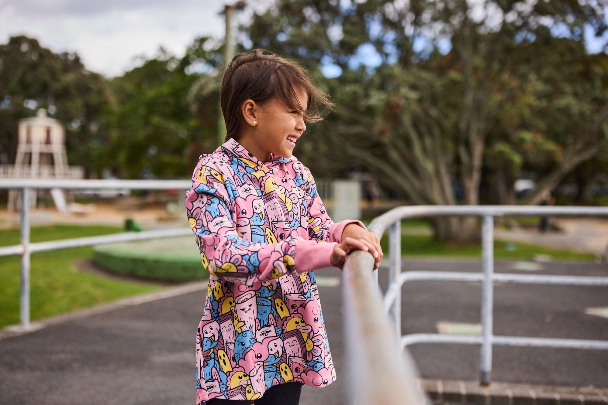 Kissed By Radicool Girls Jumper Critters Hood