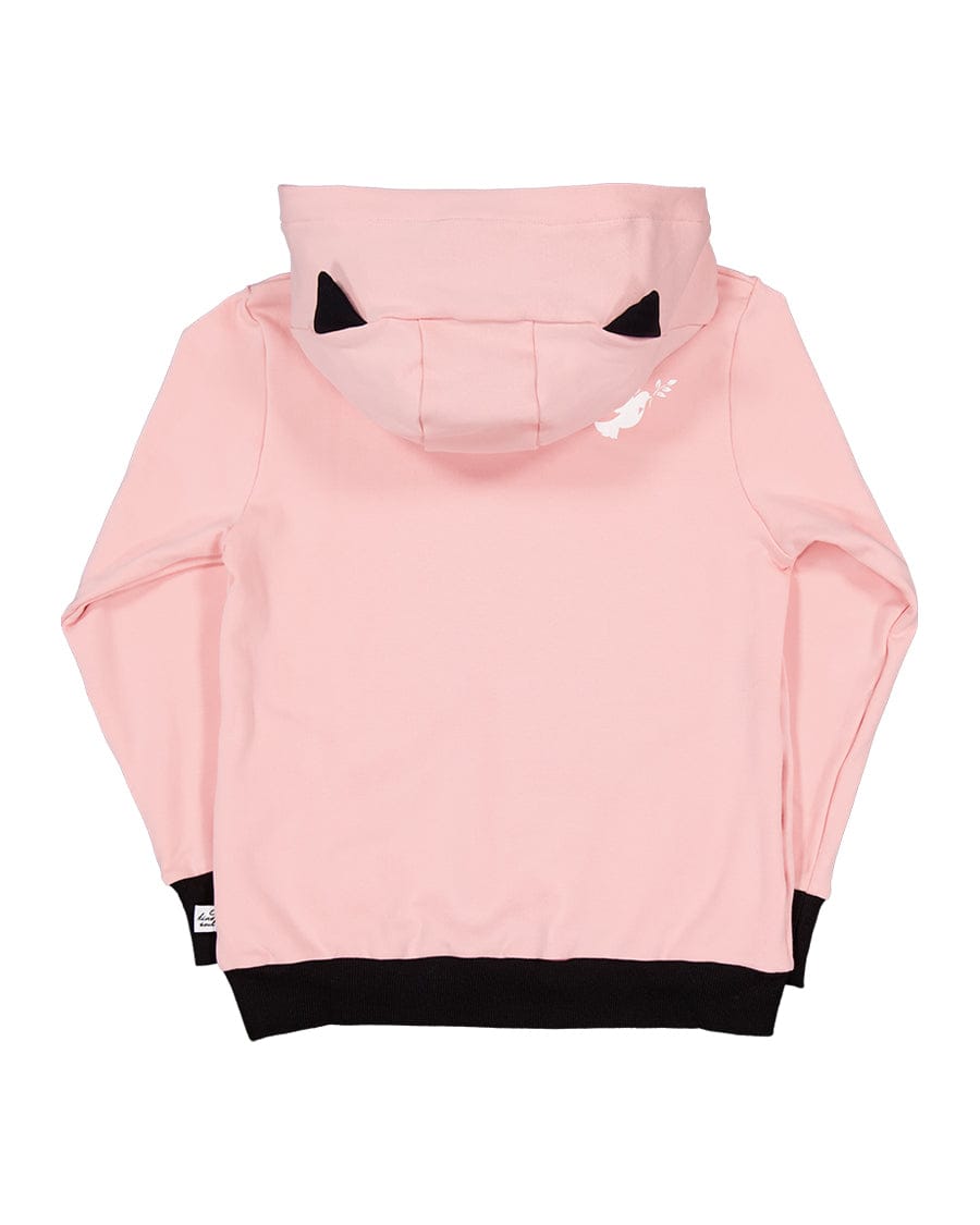 Kissed By Radicool Girls Jumper Love Cat Hood