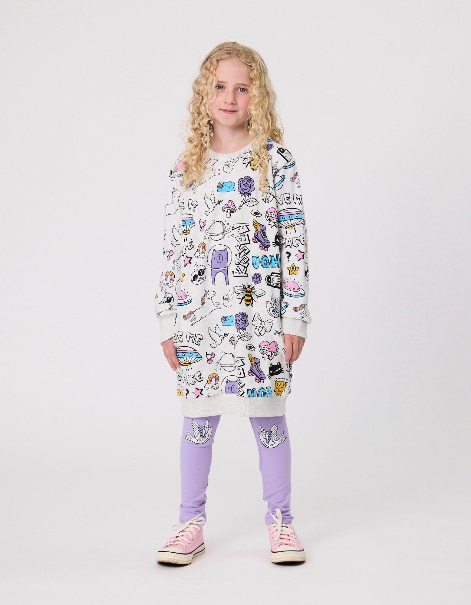 Kissed By Radicool Girls Pant Songbirds Legging