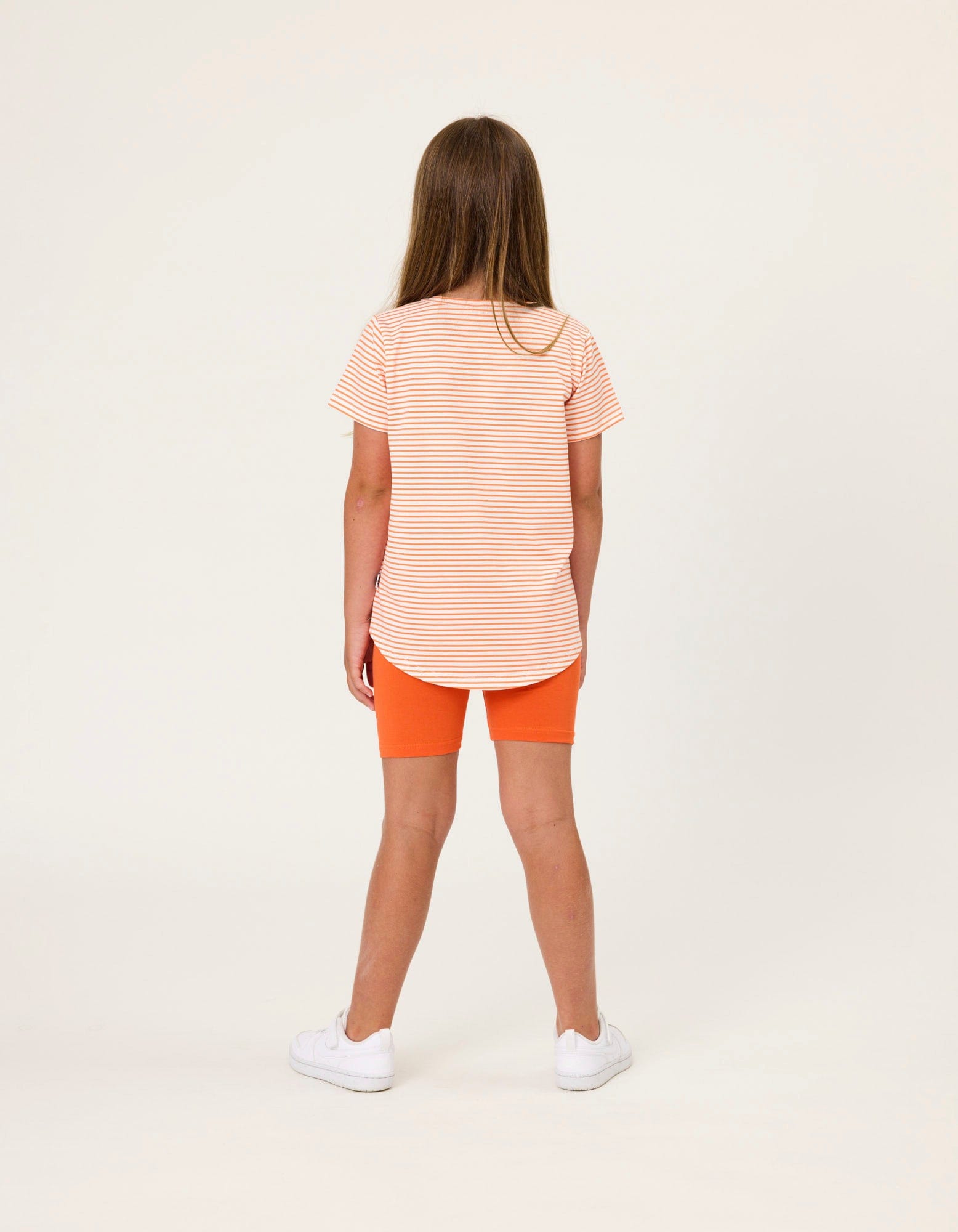 Kissed By Radicool Girls Tee Orange Blossom Stripe Tee