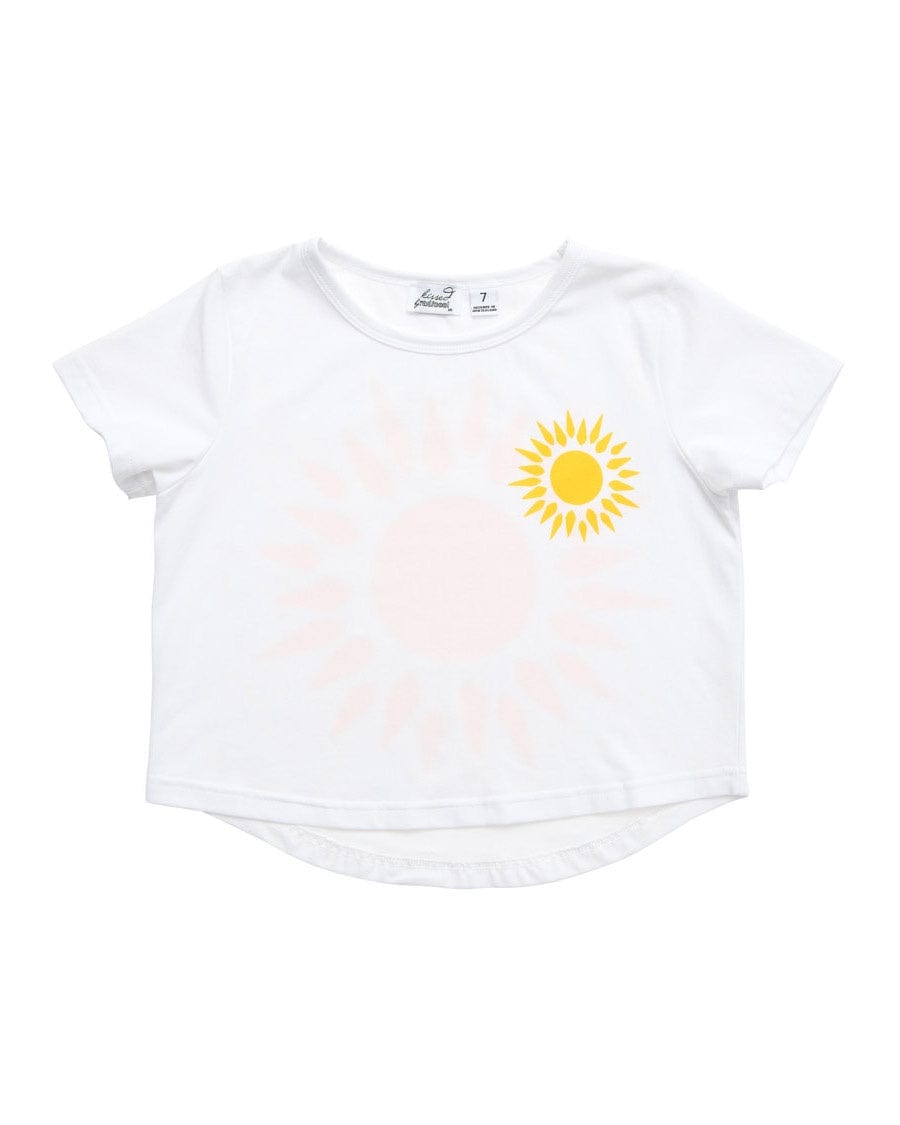 Kissed By Radicool Girls Tee Sunny Crop Tee