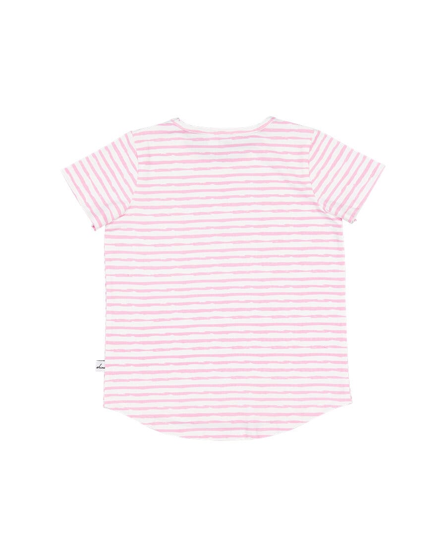 Kissed By Radicool Girls Tee Whippy Stripe Tee