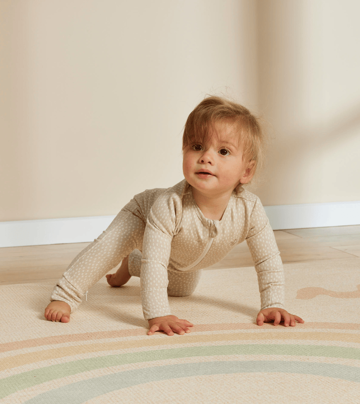 Warm Zippee Baby Romper: Oat Little Pod - Parnell Baby Boutique