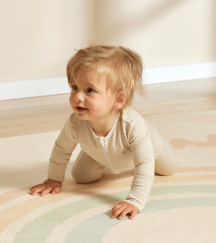 Warm Zippee Baby Romper: Oat Little Pod - Parnell Baby Boutique