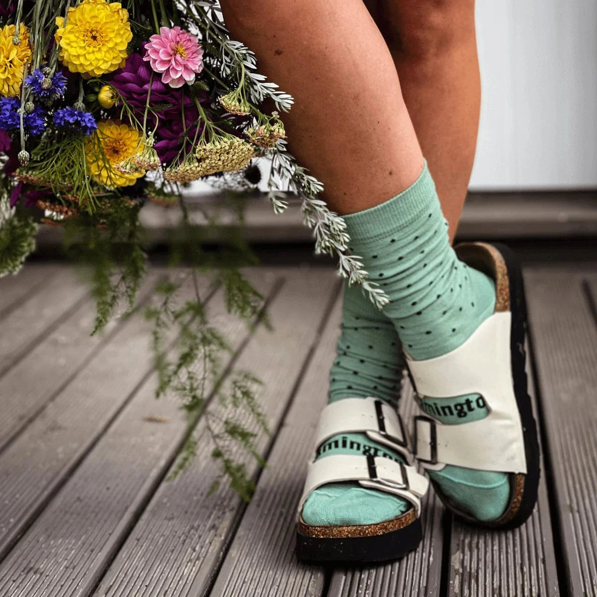 Lamington Accessory Socks Lamington Merino Crew Socks - Apple