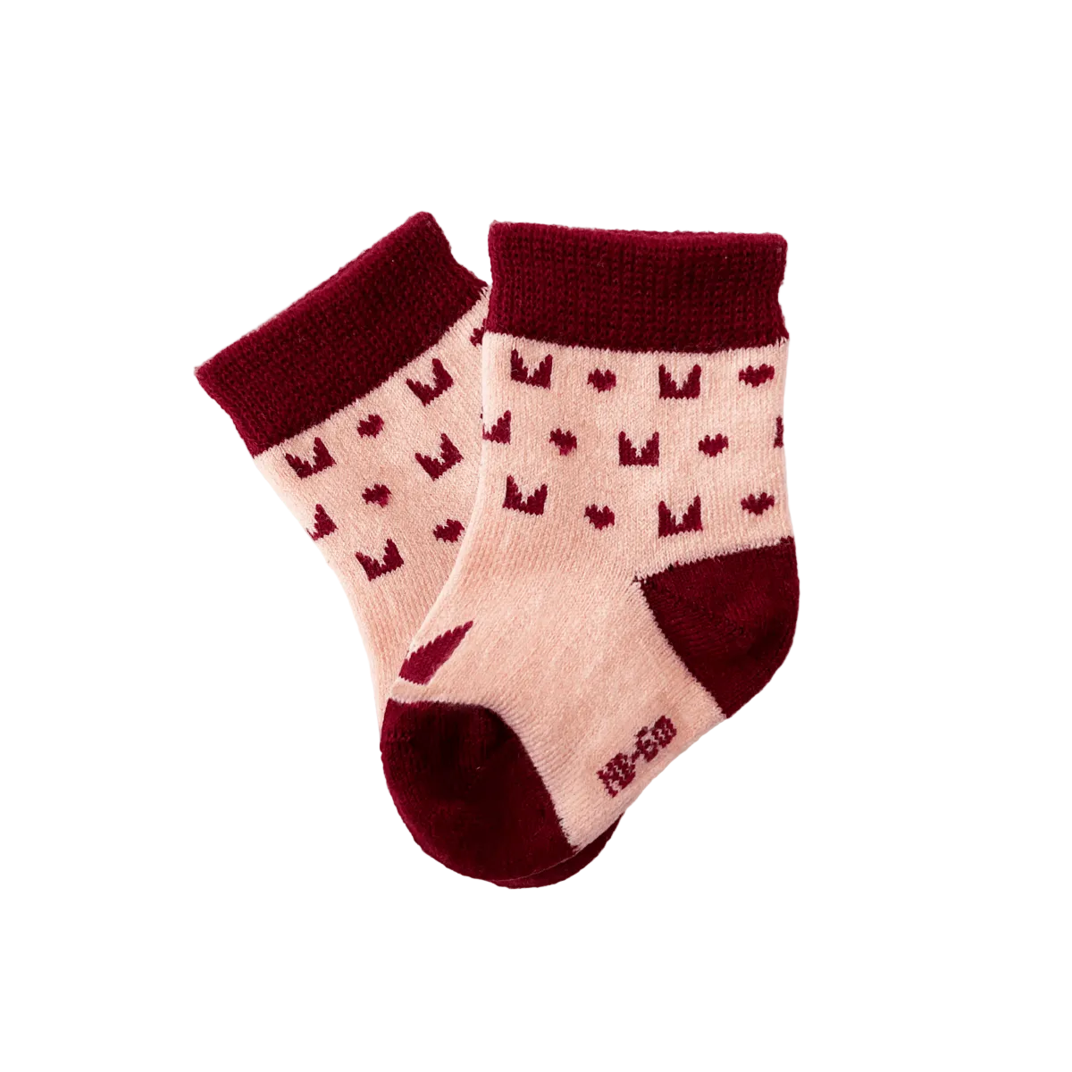 Lamington Accessory Socks Mosey Merino Baby Socks- Plum