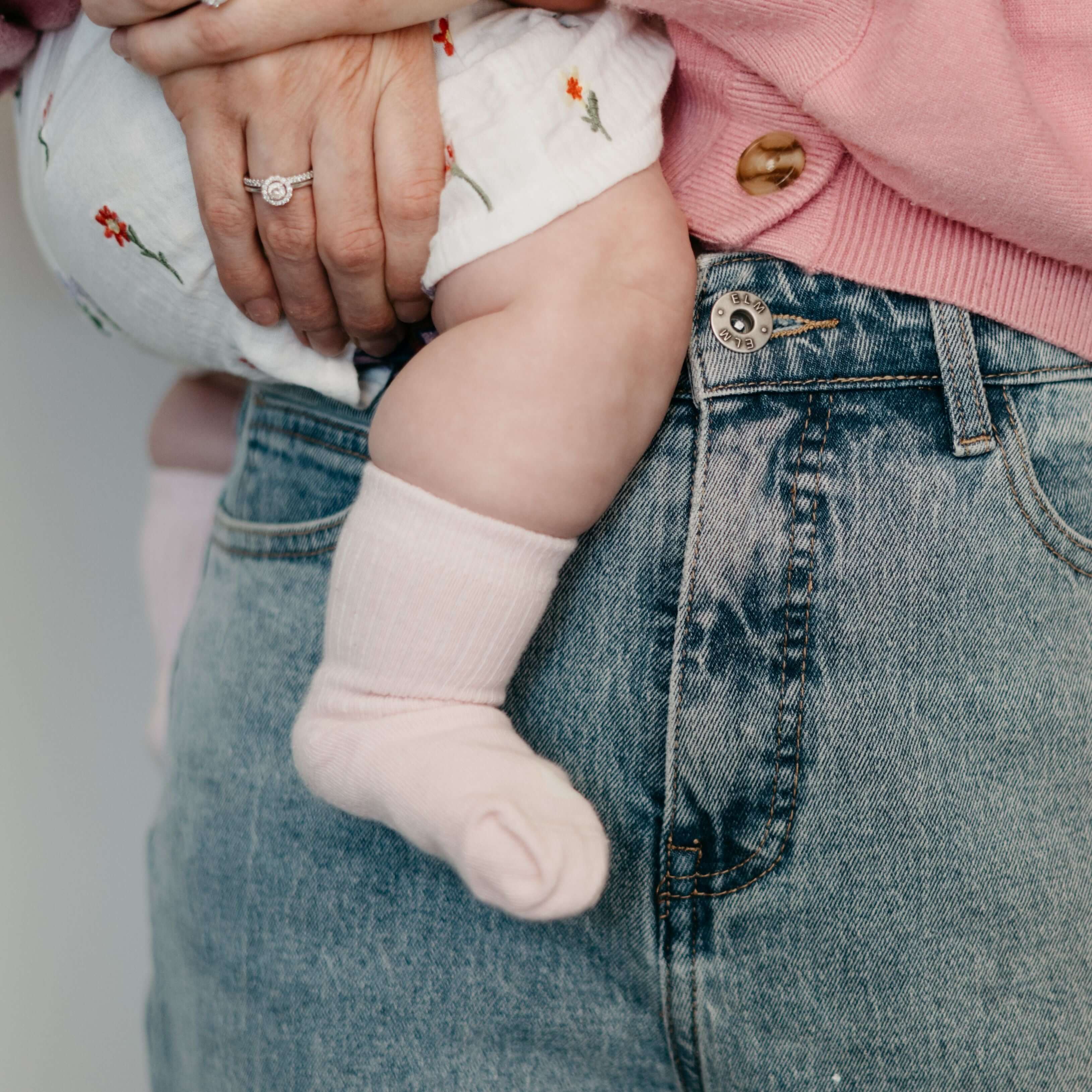 Lamington Accessory Socks Organic Cotton Baby Socks - Blush