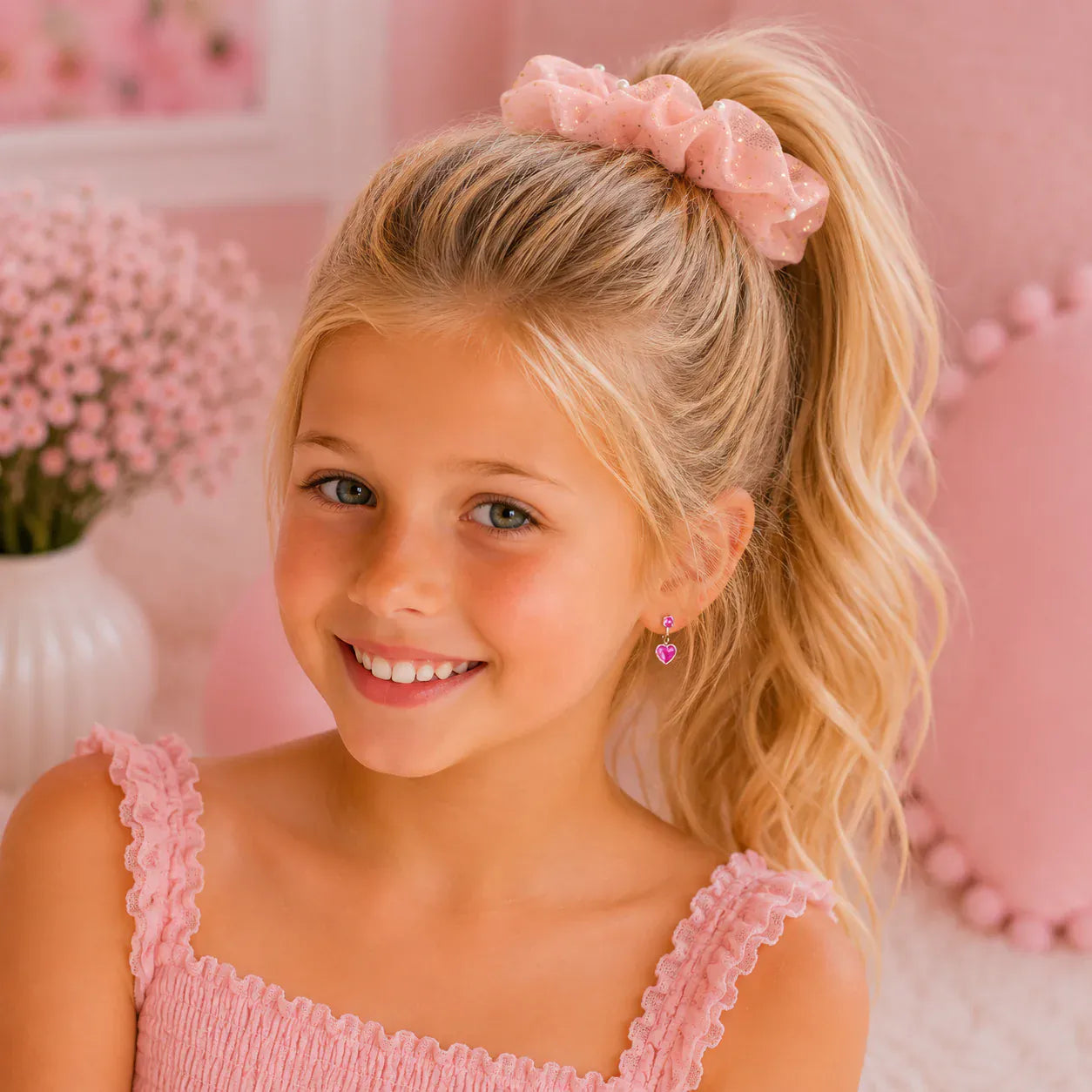 Lauren Hinkley Accessory Hair Ava Ballet Pearl Scrunchie