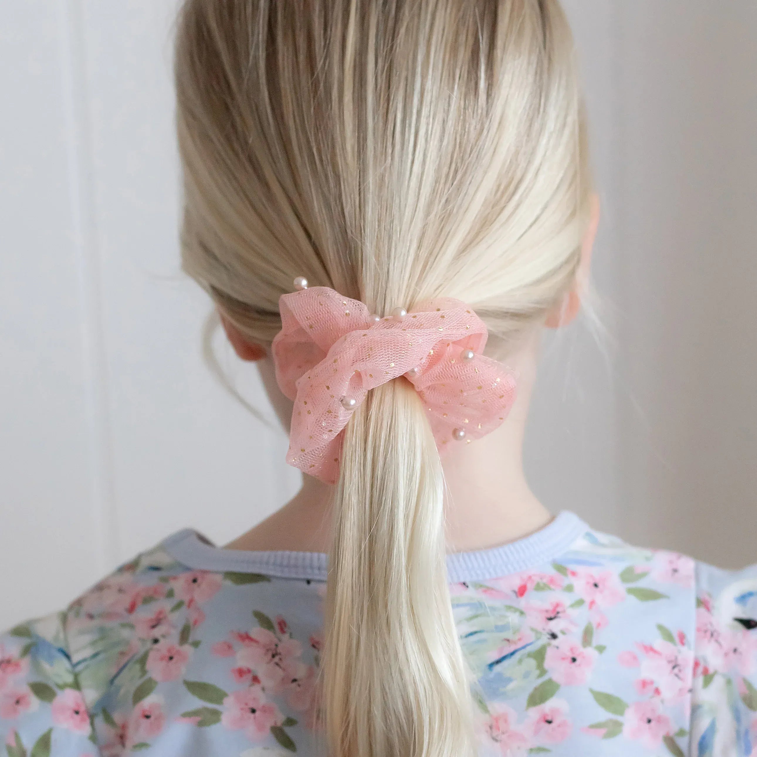 Lauren Hinkley Accessory Hair Ava Ballet Pearl Scrunchie