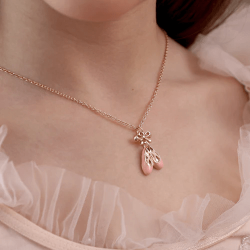 Lauren Hinkley Girls Accessory Ballet Slippers Necklace